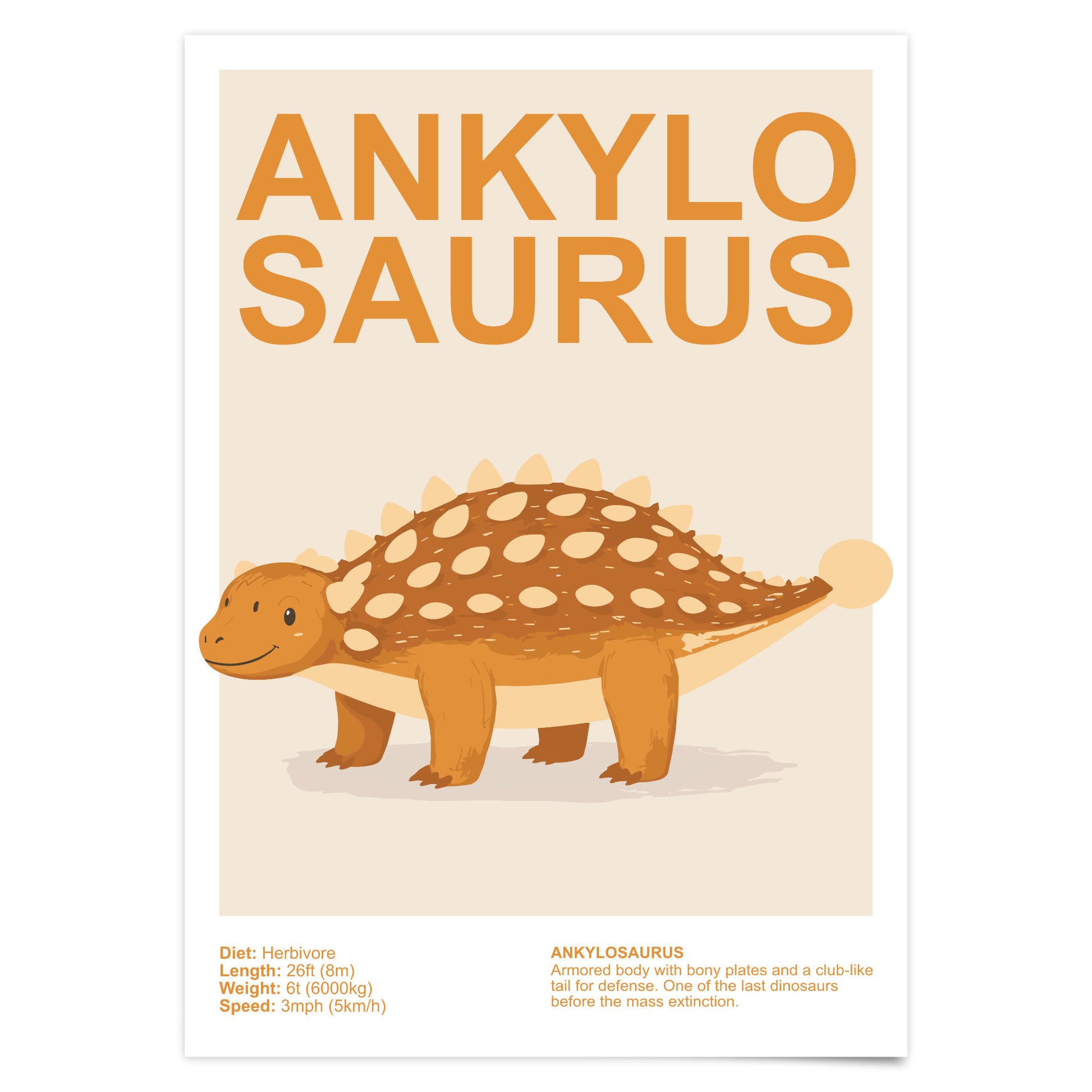 Dinosaurier Poster Kinder- & Babyzimmer Deko Dino Drucke 3er, 6er, 9er Set