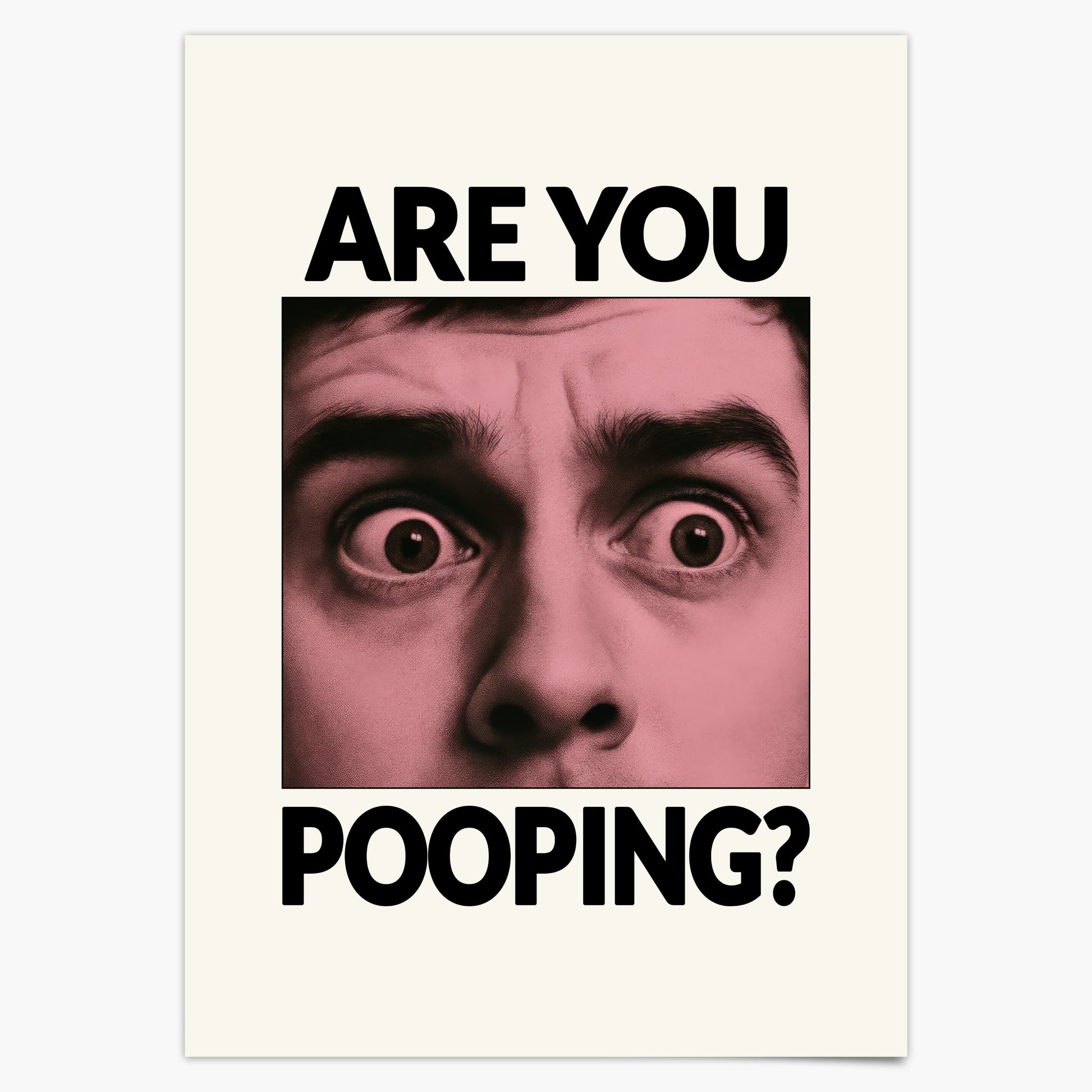 Are you Pooping? Lustiges Poster für die Toilette