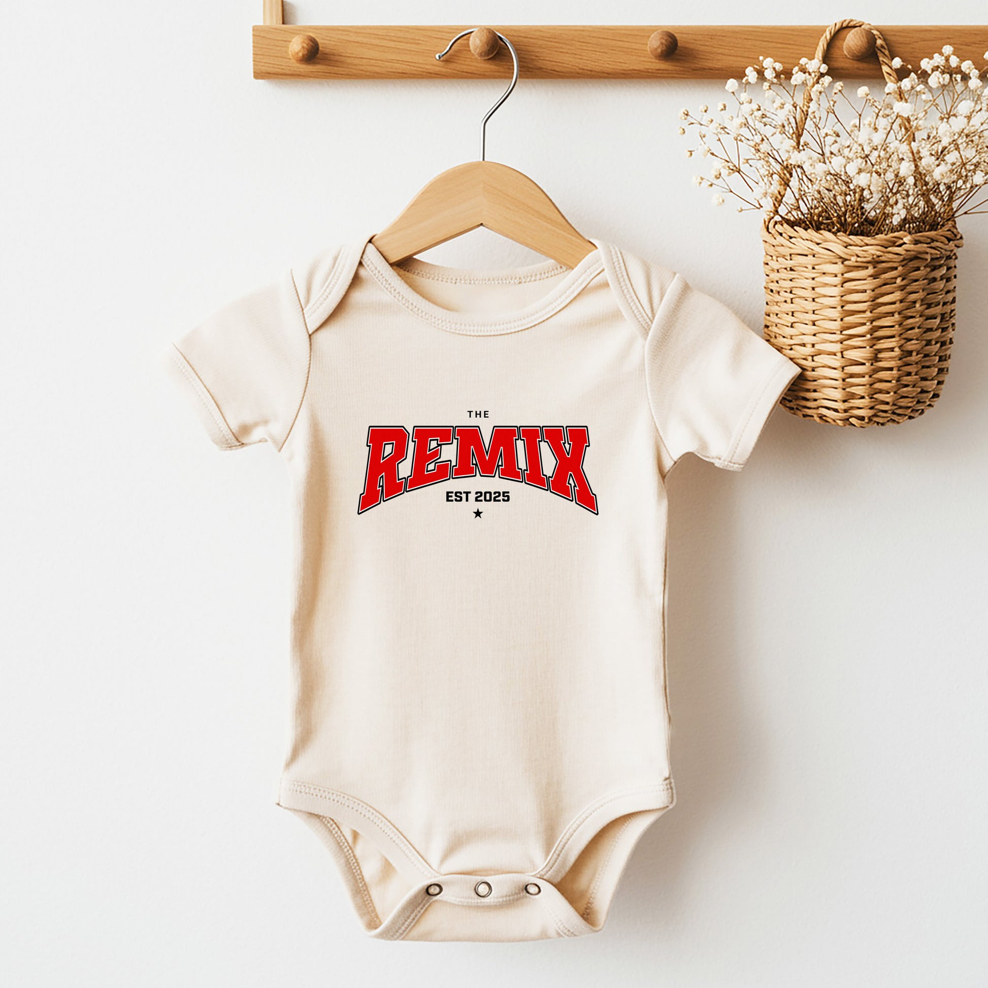 Papa Baby Partnerlook Shirts - The Original & The Remix - Mama Tochter Outfit - Babybodys personalisiert