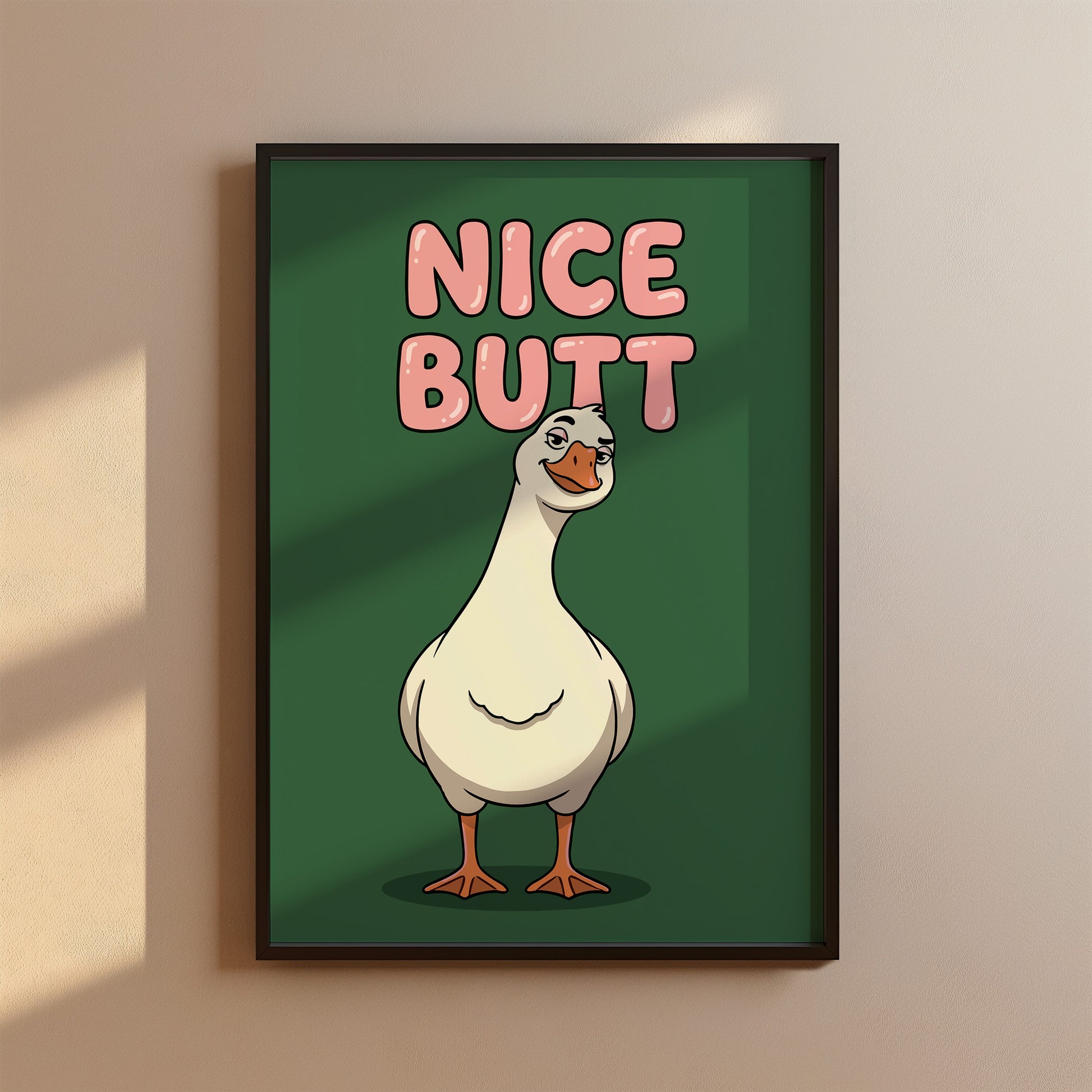 Gans Nice Butt Poster Badezimmer Deko Gäste WC