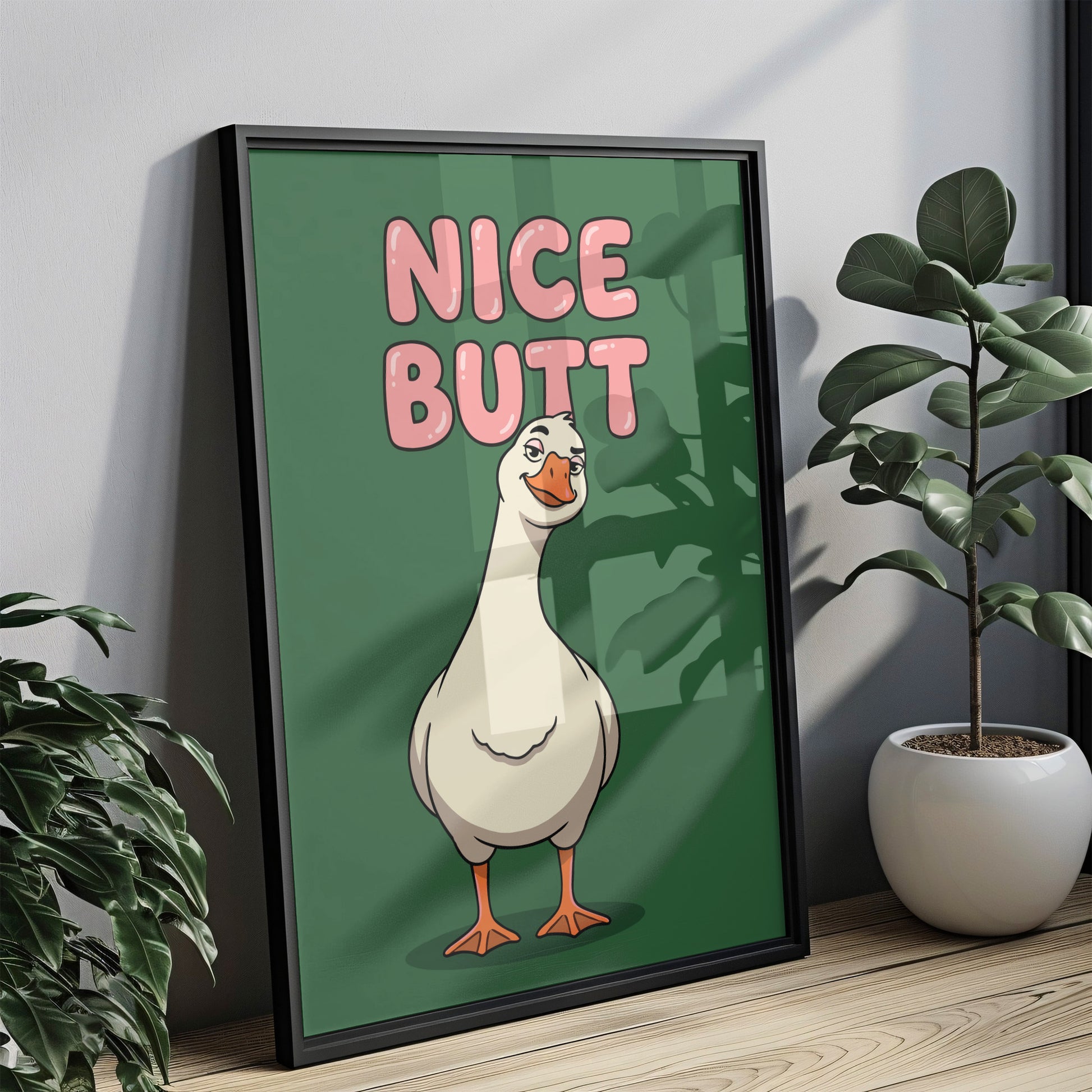 Gans Nice Butt Poster Badezimmer Deko Gäste WC