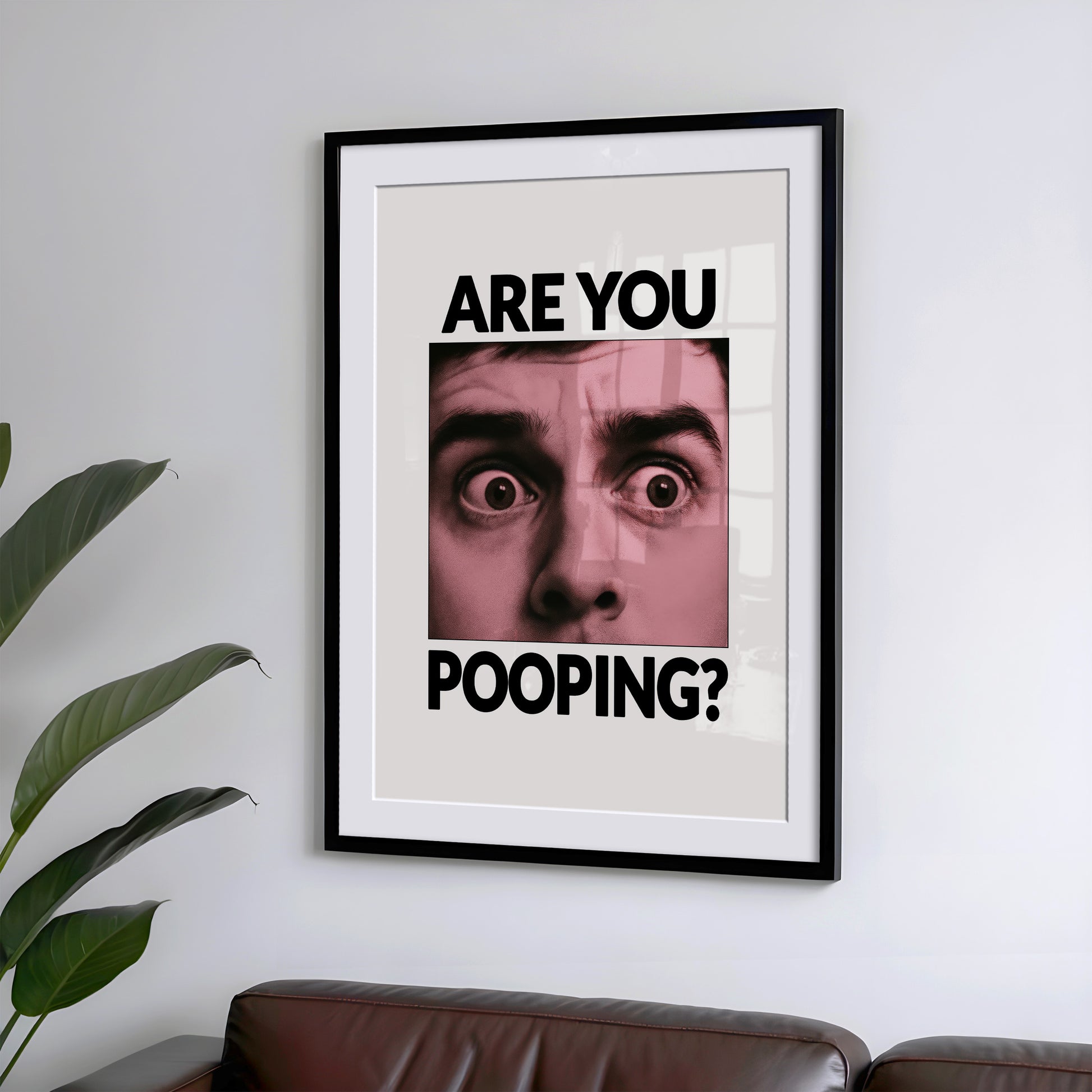Are you Pooping? Lustiges Poster für die Toilette