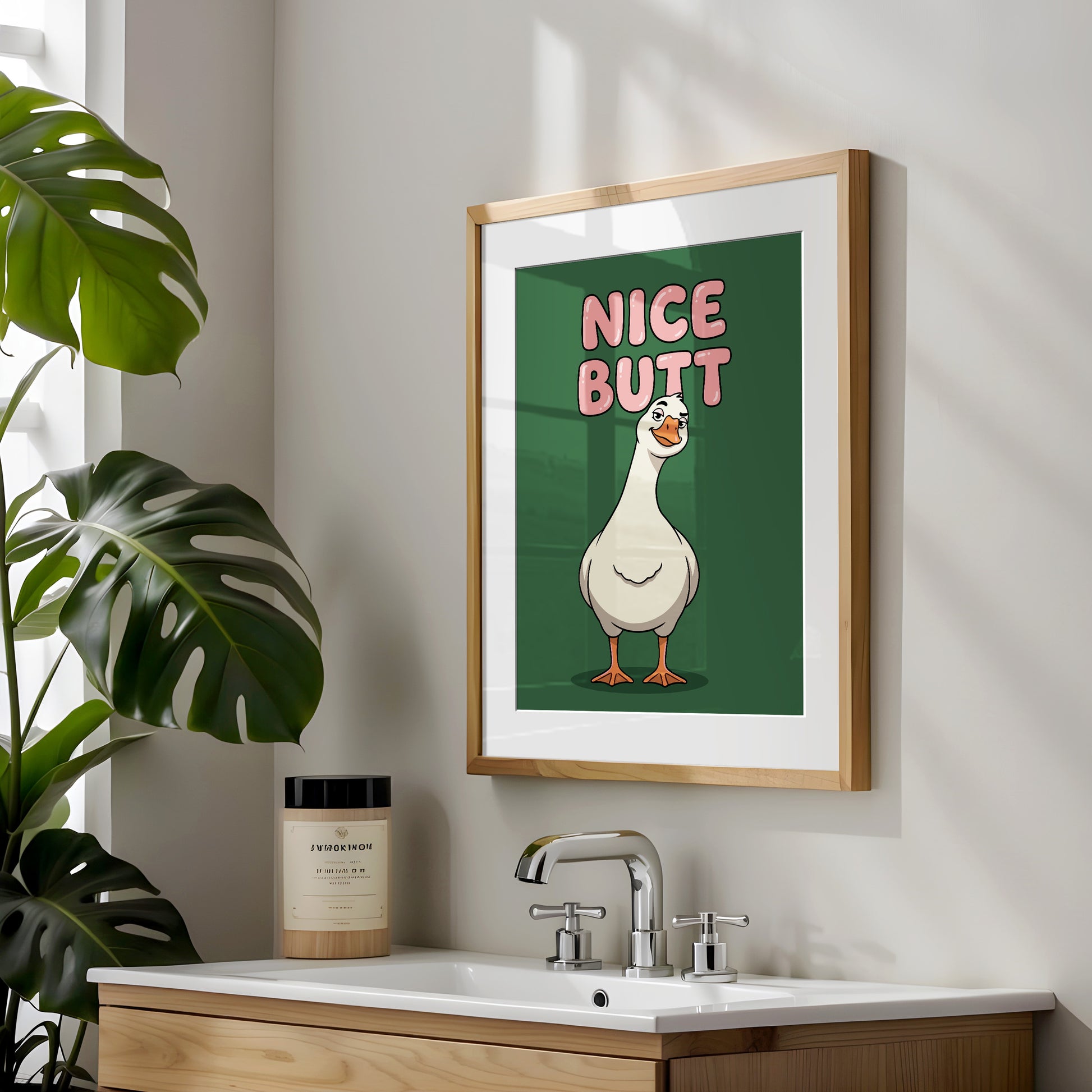Gans Nice Butt Poster Badezimmer Deko Gäste WC
