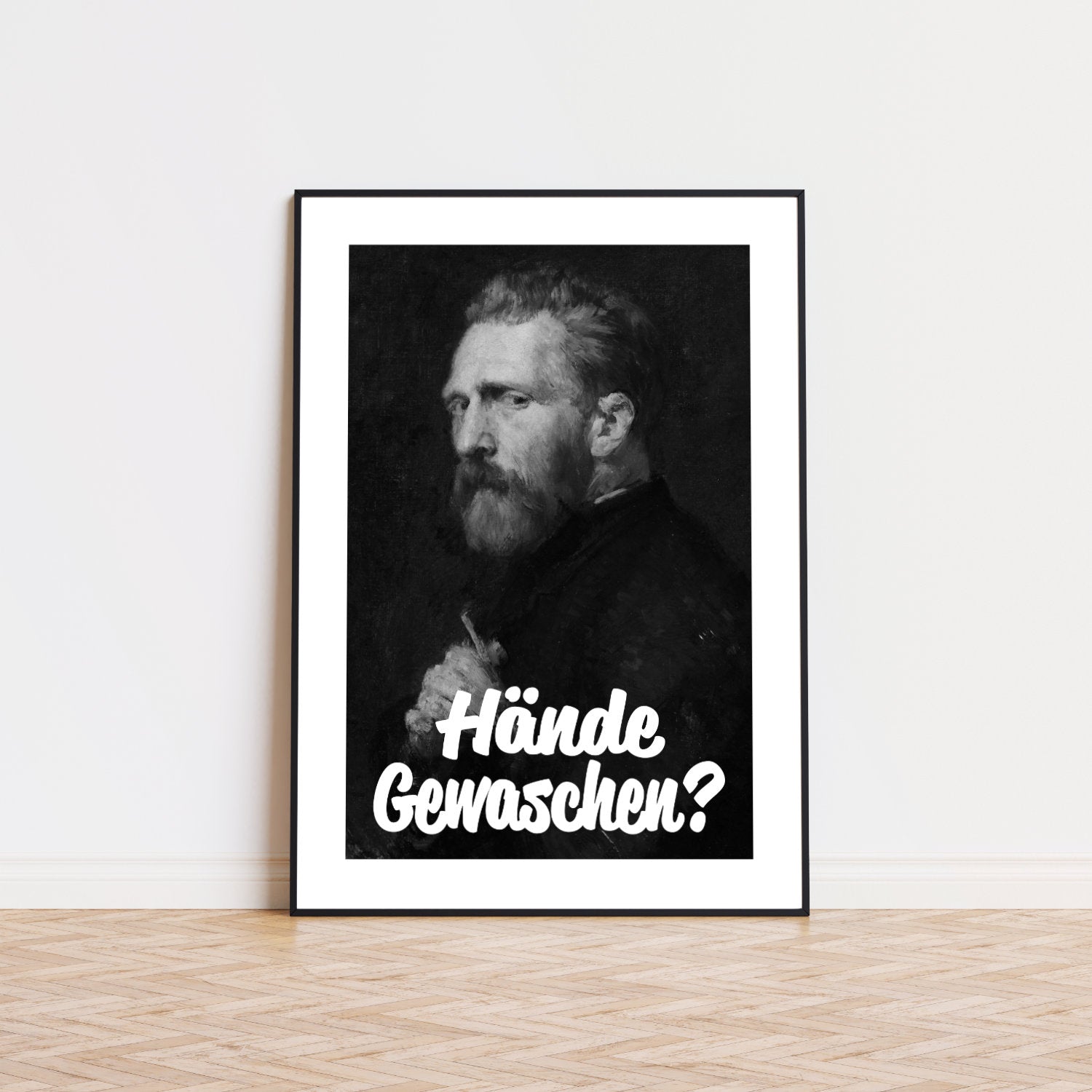 Hände gewaschen Poster Badezimmer Bild Schwarz Weiß Vintage Print Toiletten Poster Gäste WC Deko Geschenk Hauskauf Einweihungsparty Art Deco