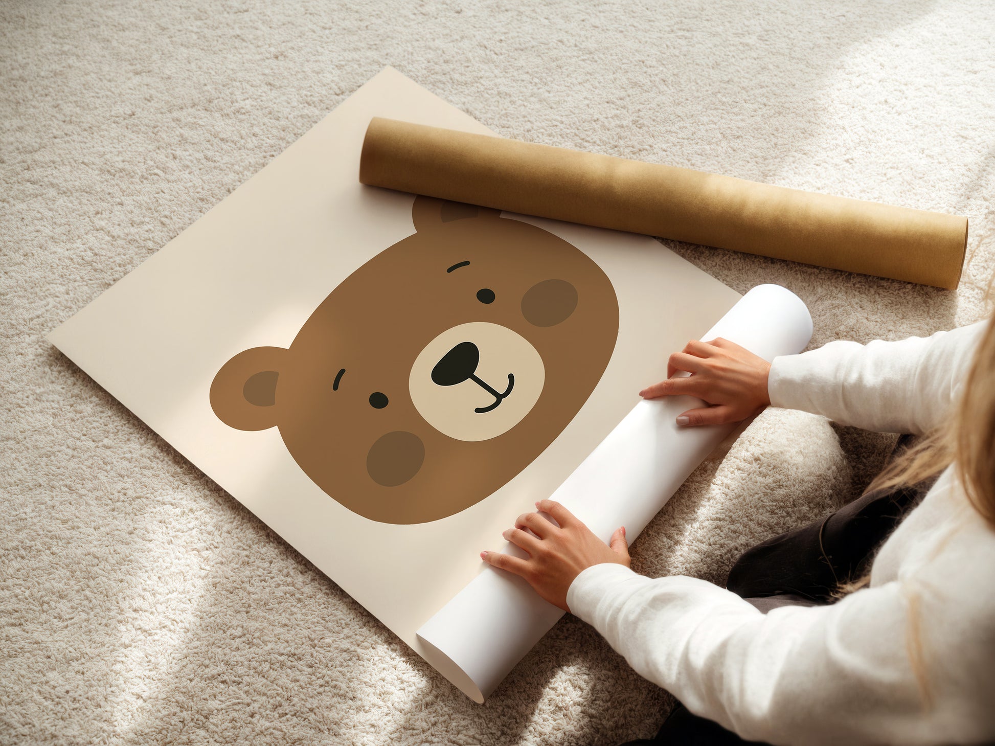 Kinder- & Babyzimmer Poster Tiere - Wandbilder Drucke Löwe, Tiger, Giraffe Panda uvm.