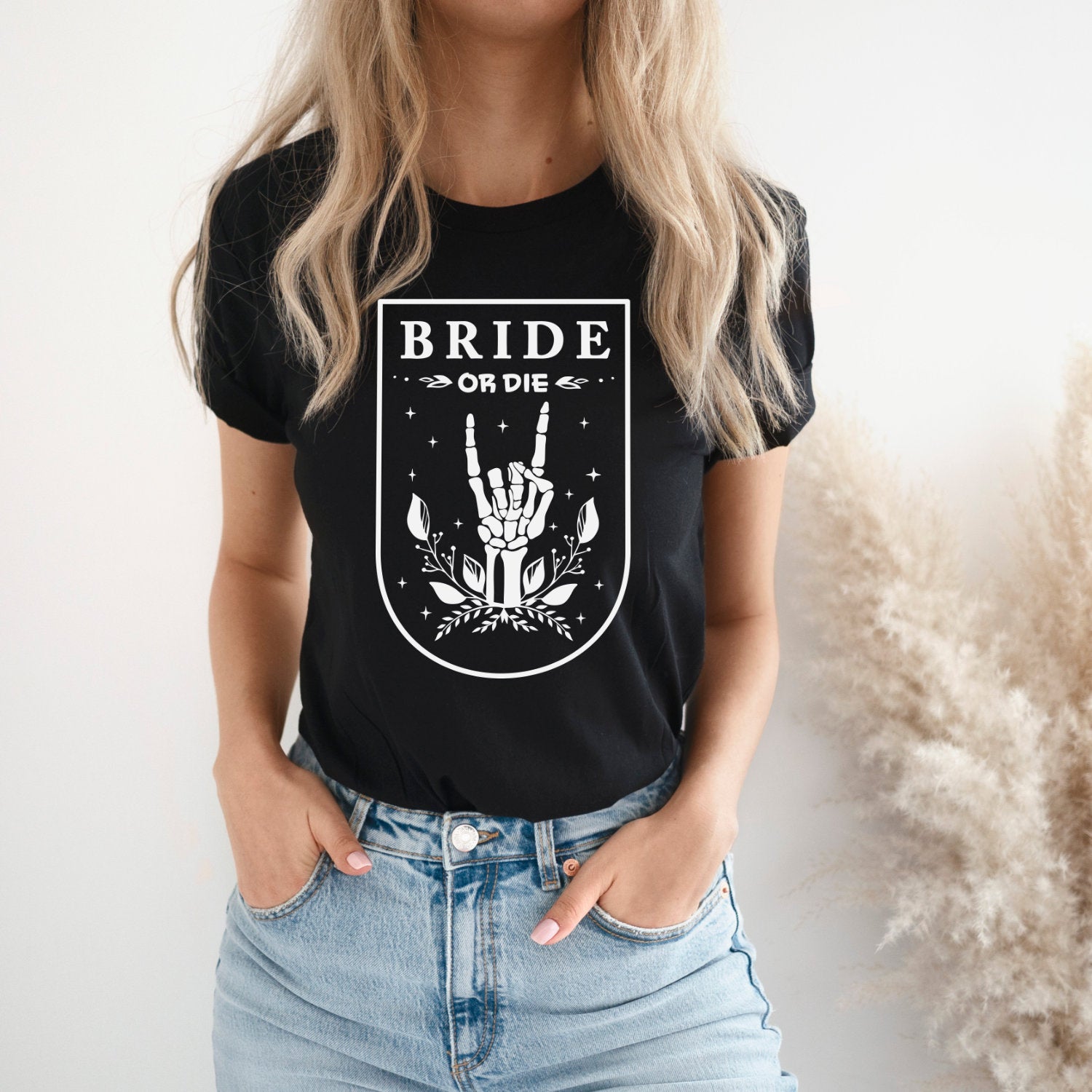 JGA TShirt Crew Till Death Do Us Party Jga Shirt Frauen Braut und Team Braut Shirts Unisex Junggesellinnenabschied Party Shirts Bride Or Die