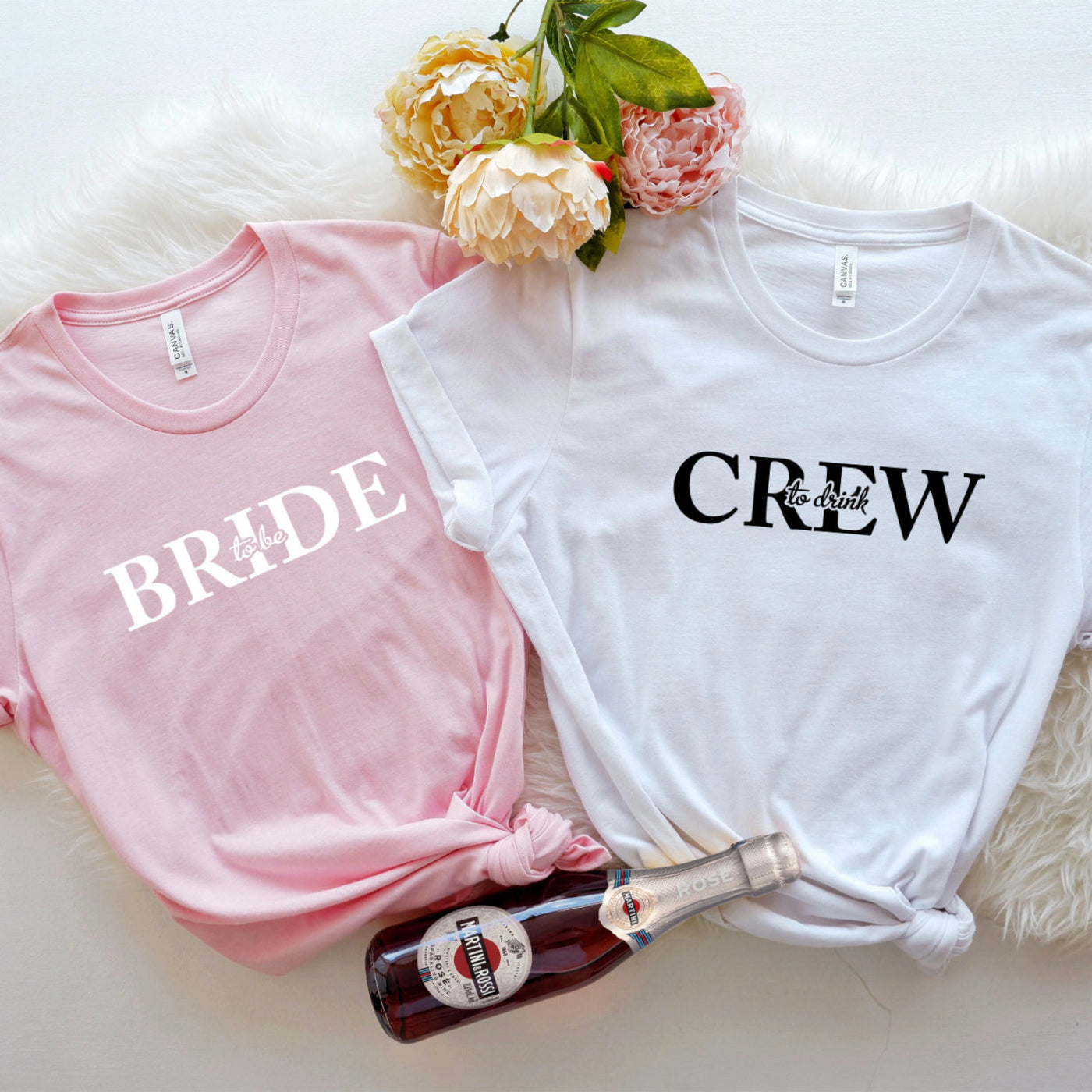 Bride to be Crew to drink Shirts JGA Braut T-Shirt Team Junggesellinnenabschied Shirts Frauen JGA Party Shirts Bride Crew Braut und Team