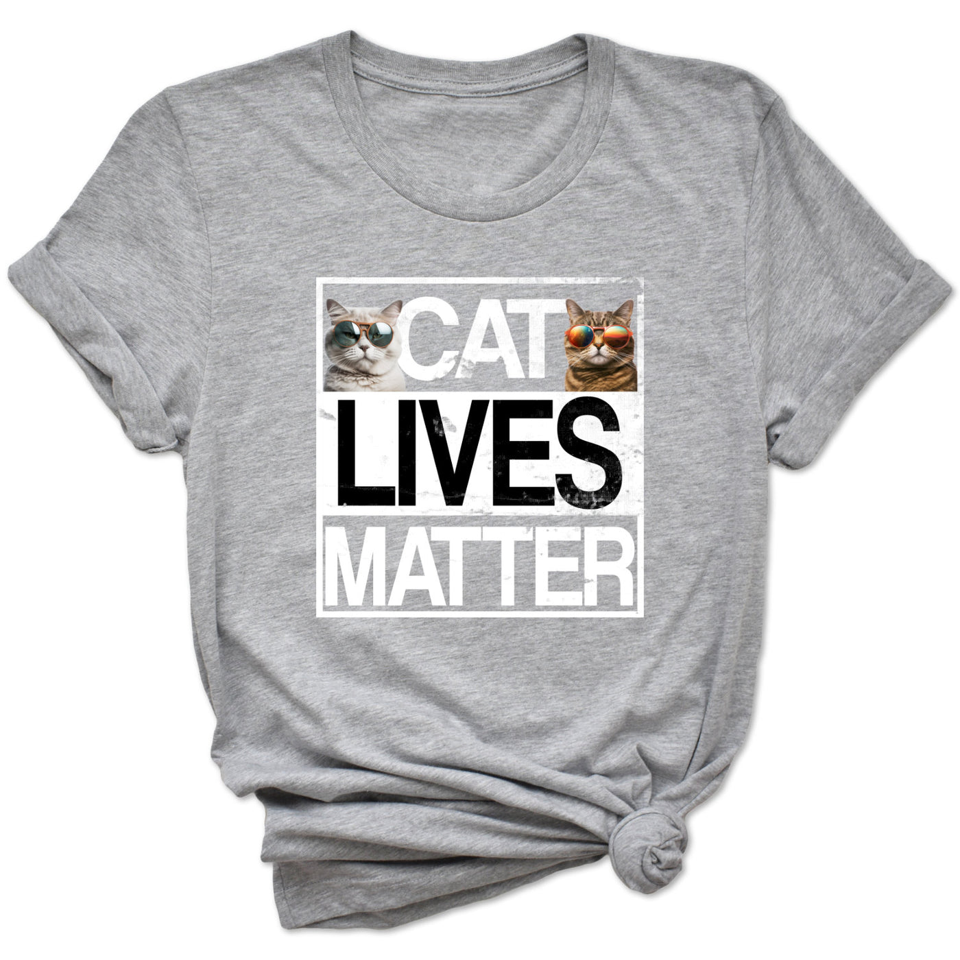 Cat Lives Matter Katzen T-Shirt Katzenliebhaber Geschenk Valentinstag Shirt mit Katzen Geschenk Katzen Shirt Cooles Fun Shirt Unisex