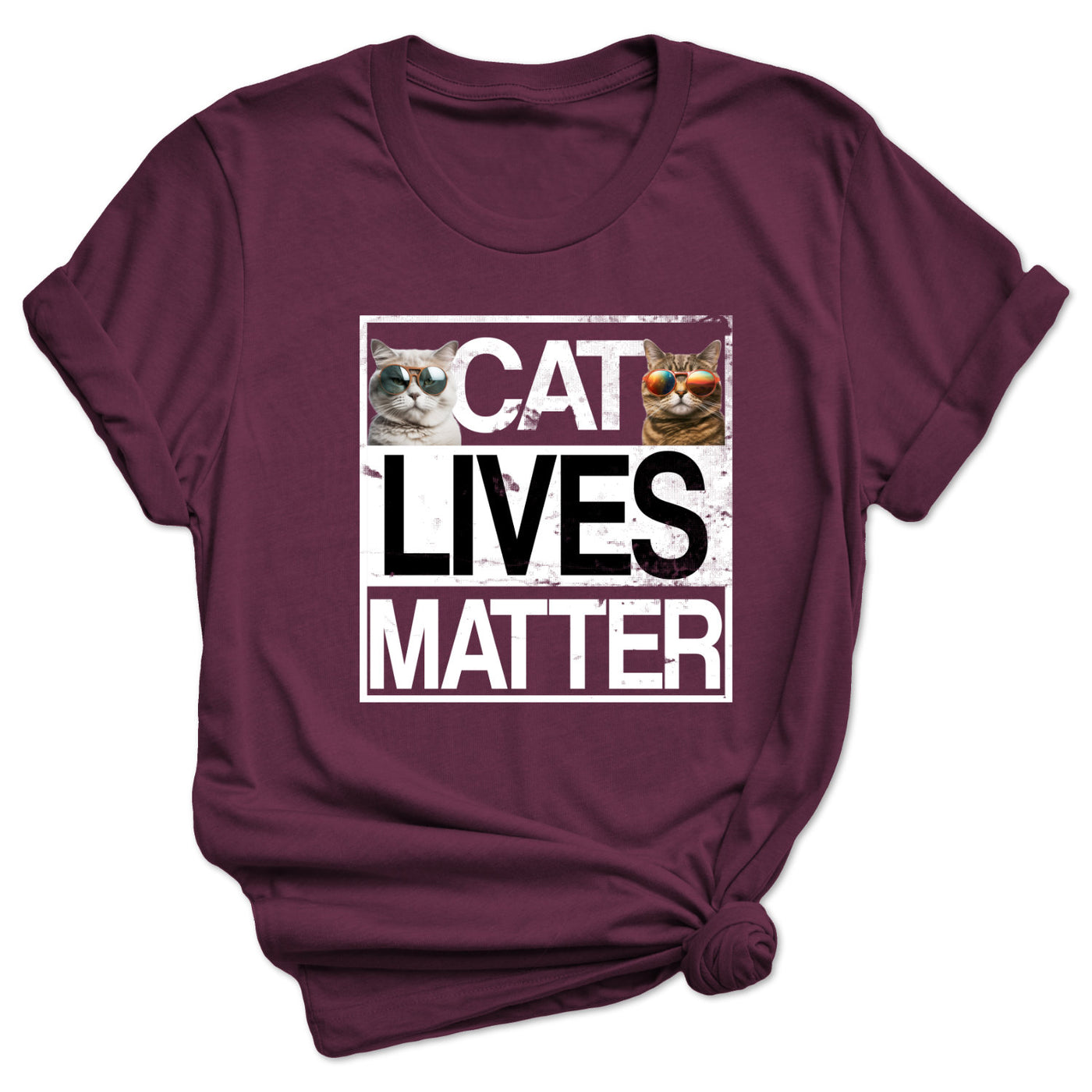 Cat Lives Matter Katzen T-Shirt Katzenliebhaber Geschenk Valentinstag Shirt mit Katzen Geschenk Katzen Shirt Cooles Fun Shirt Unisex