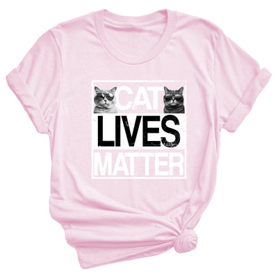 Katzen T-Shirt Cat Lives Matter Shirt Katzenliebhaber Geschenk Valentinstag Geschenk Katzen Shirt Cooles Fun Shirt Unisex