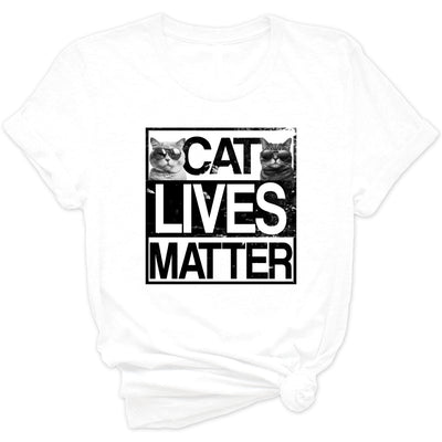 Katzen T-Shirt Cat Lives Matter Shirt Katzenliebhaber Geschenk Valentinstag Geschenk Katzen Shirt Cooles Fun Shirt Unisex