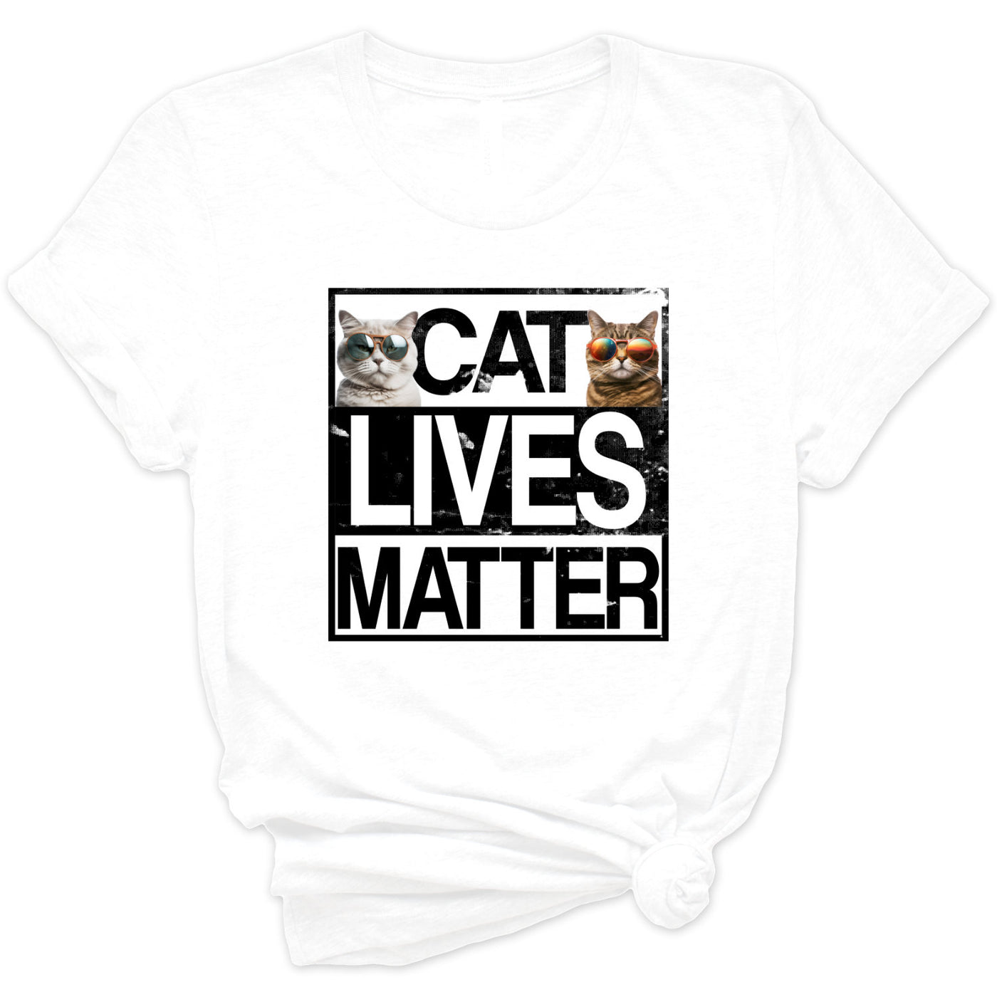 Cat Lives Matter Katzen T-Shirt Katzenliebhaber Geschenk Valentinstag Shirt mit Katzen Geschenk Katzen Shirt Cooles Fun Shirt Unisex