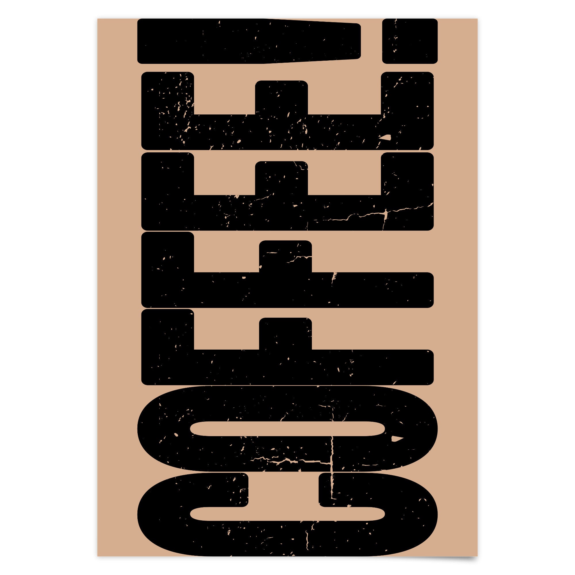 Coffee Poster Küche Retro Bunt Vintage Poster Einweihungsgeschenk