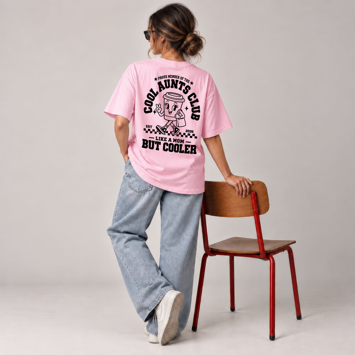 Cool Aunts Club Shirt Tante - Schwangerschaft verkünden - Du wirst Tante T-Shirt personalisiert - Baby Geschenk zur Geburt für Eltern