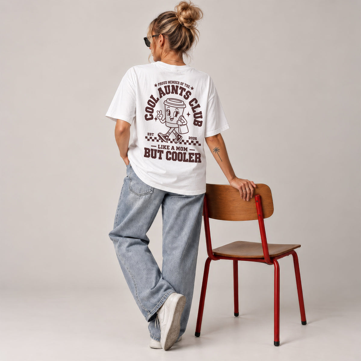 Cool Aunts Club Shirt Tante - Schwangerschaft verkünden - Du wirst Tante T-Shirt personalisiert - Baby Geschenk zur Geburt für Eltern