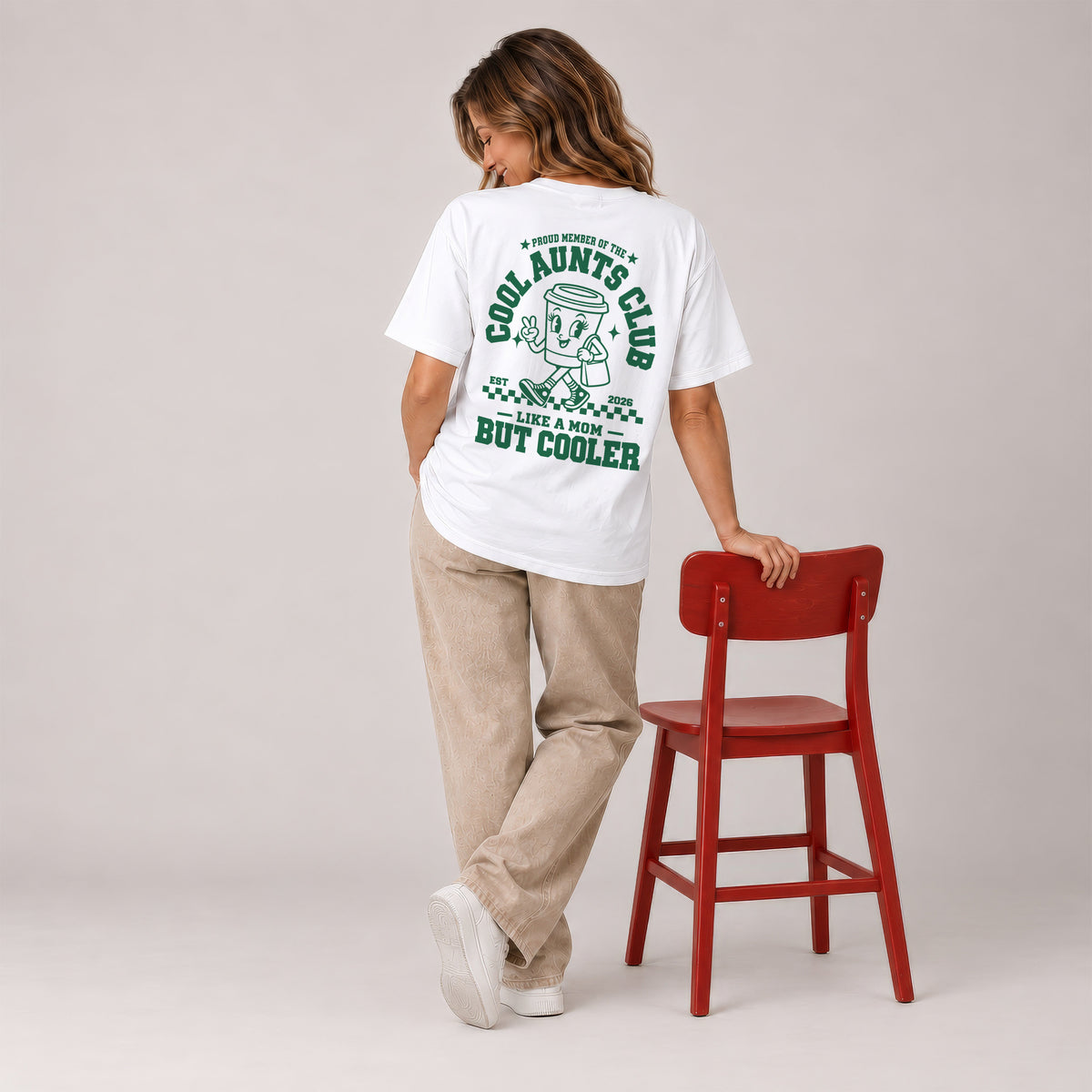 Cool Aunts Club Shirt Tante - Schwangerschaft verkünden - Du wirst Tante T-Shirt personalisiert - Baby Geschenk zur Geburt für Eltern