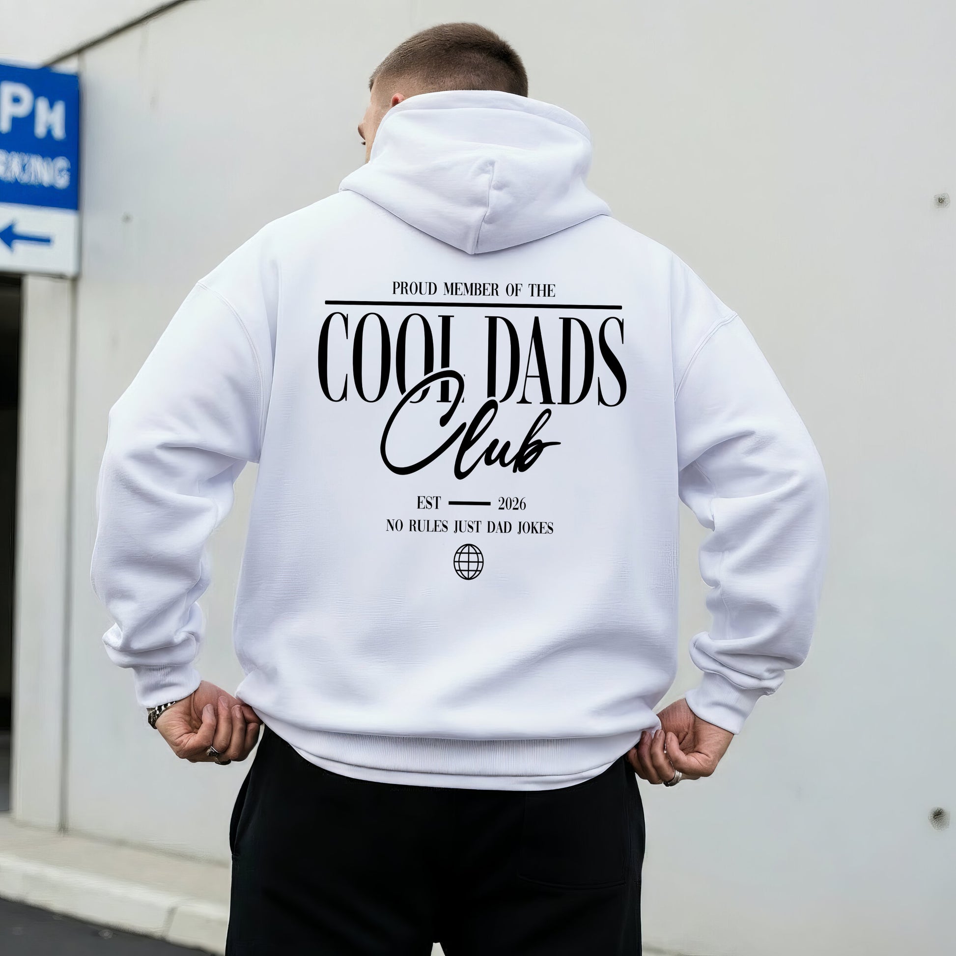 Cool Dads Club Hoodie für Papa Geschenk Personalisiert zum Vatertag & Geburt