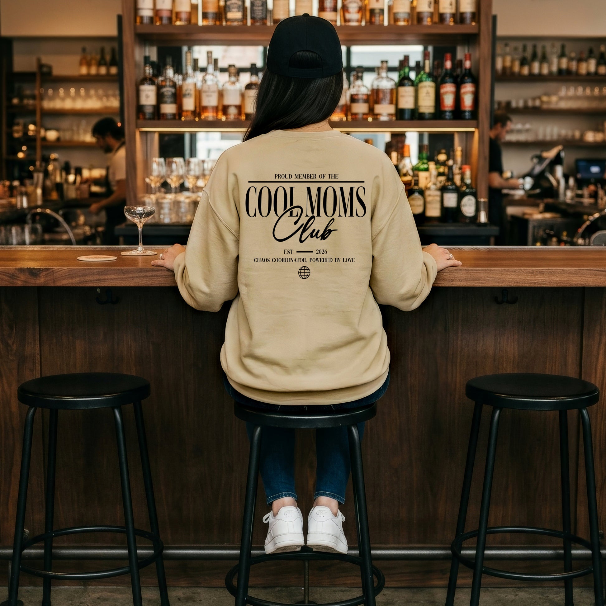 Cool Moms Club Sweatshirt personalisierter Mama Pullover