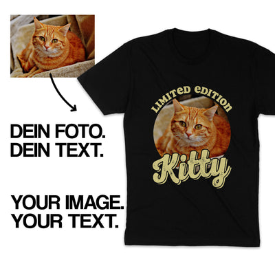 Haustier Foto Shirt Hunde Shirt Katzen T-Shirt Custom Druck Wunschshirt Personalisiertes Geschenk Limited Edition