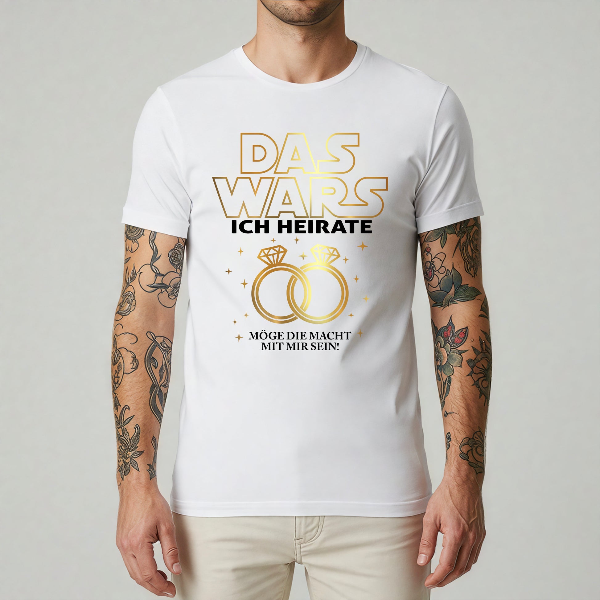 DAS WARS JGA Shirt Männer Junggesellenabschied Jga T-Shirts Hochzeit Bräutigam Wunschname Shirts jga