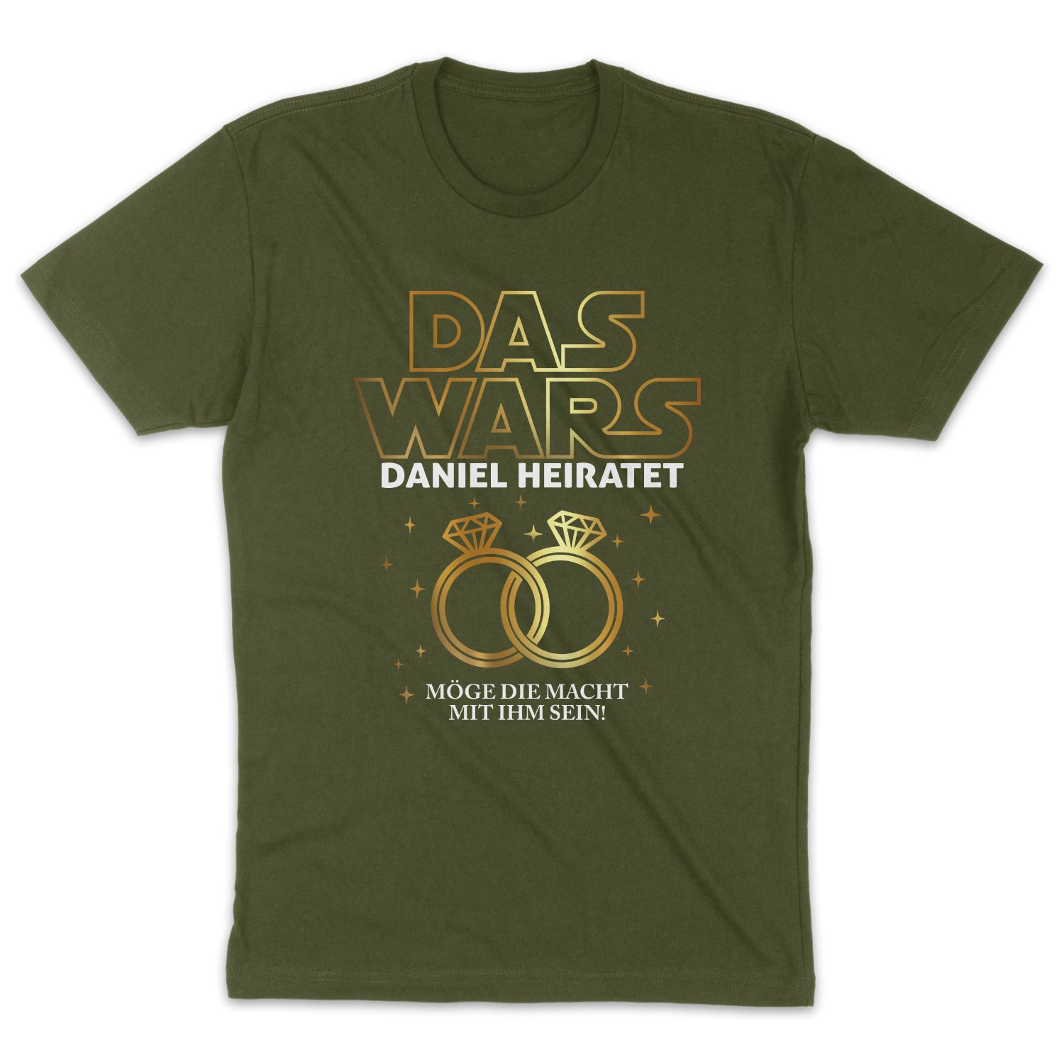 DAS WARS JGA Shirt Männer Junggesellenabschied Jga T-Shirts Hochzeit Bräutigam Wunschname Shirts jga