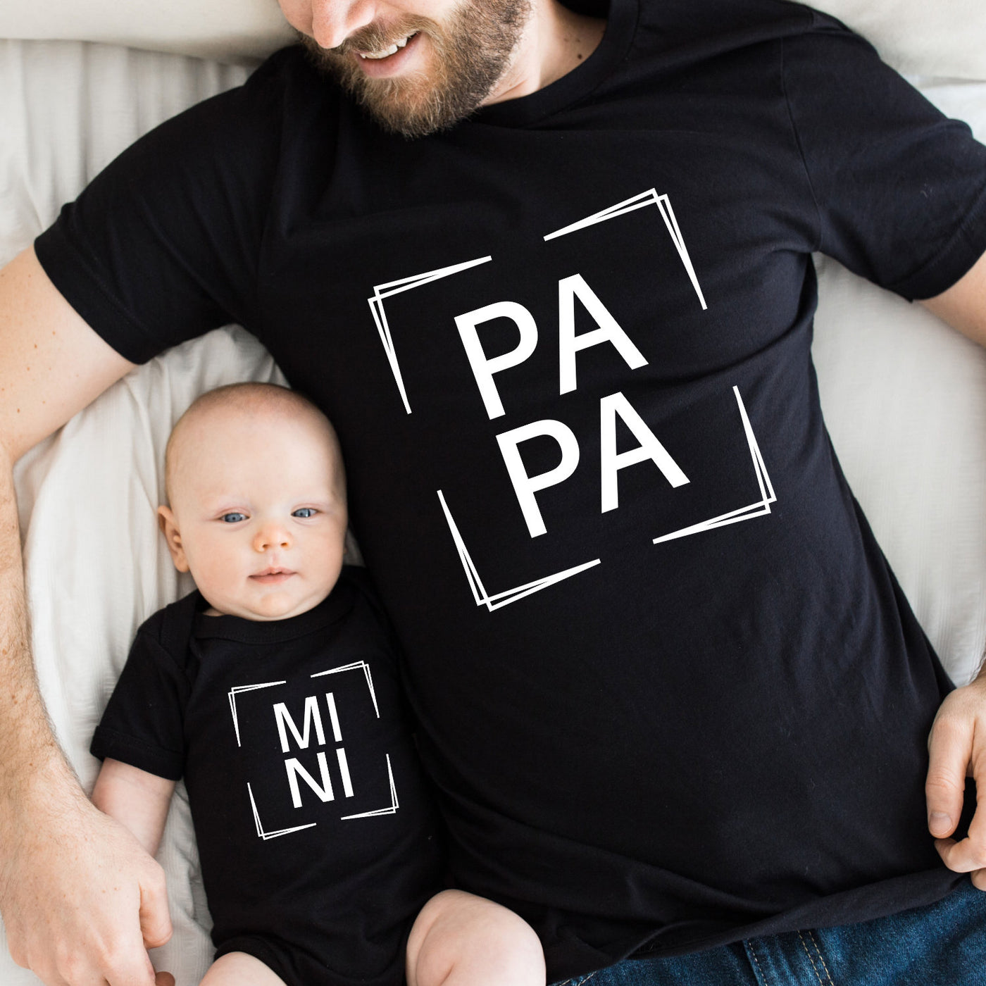 Familienoutfit Mama Papa Mini Shirts Familien T-Shirts Modern Baby Geschenk Big Bro Bodysuit bedruckt Lil Sis Big Sis Kinder Shirts Unisex