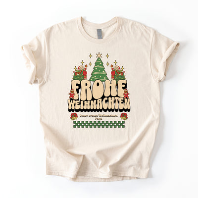 Familie im Partnerlook - Unser erstes Weihnachten Shirts Familienoutfit Festlich - Papa Babybody personalisiert T-Shirts Mama Tochter Outfit