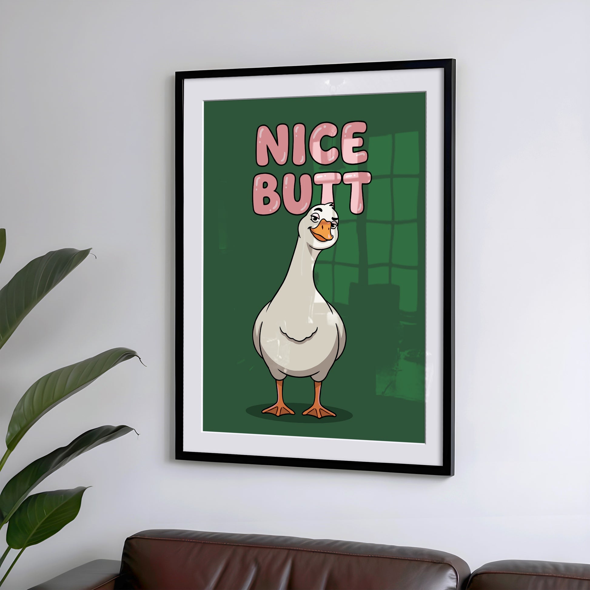 Gans Nice Butt Poster Badezimmer Deko Gäste WC