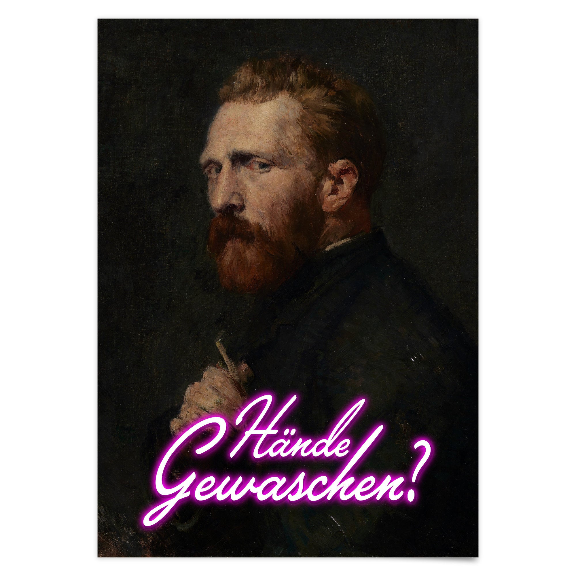 Hände gewaschen Poster Badezimmer Bild Vintage Print Toiletten Poster Gäste WC Deko Geschenk Hauskauf Einweihungsparty Art Deco Poster