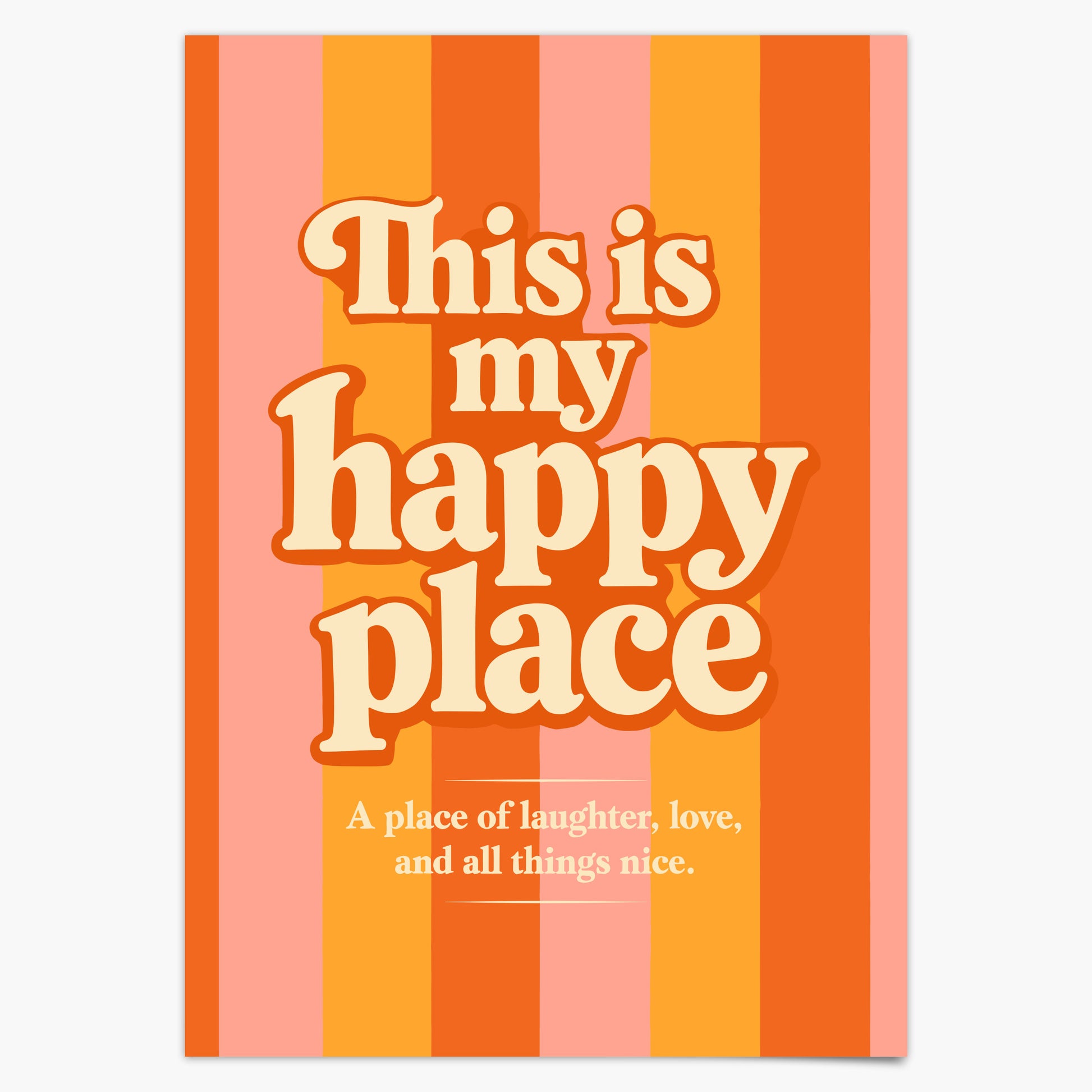 This is my happy place Poster Retro Druck
