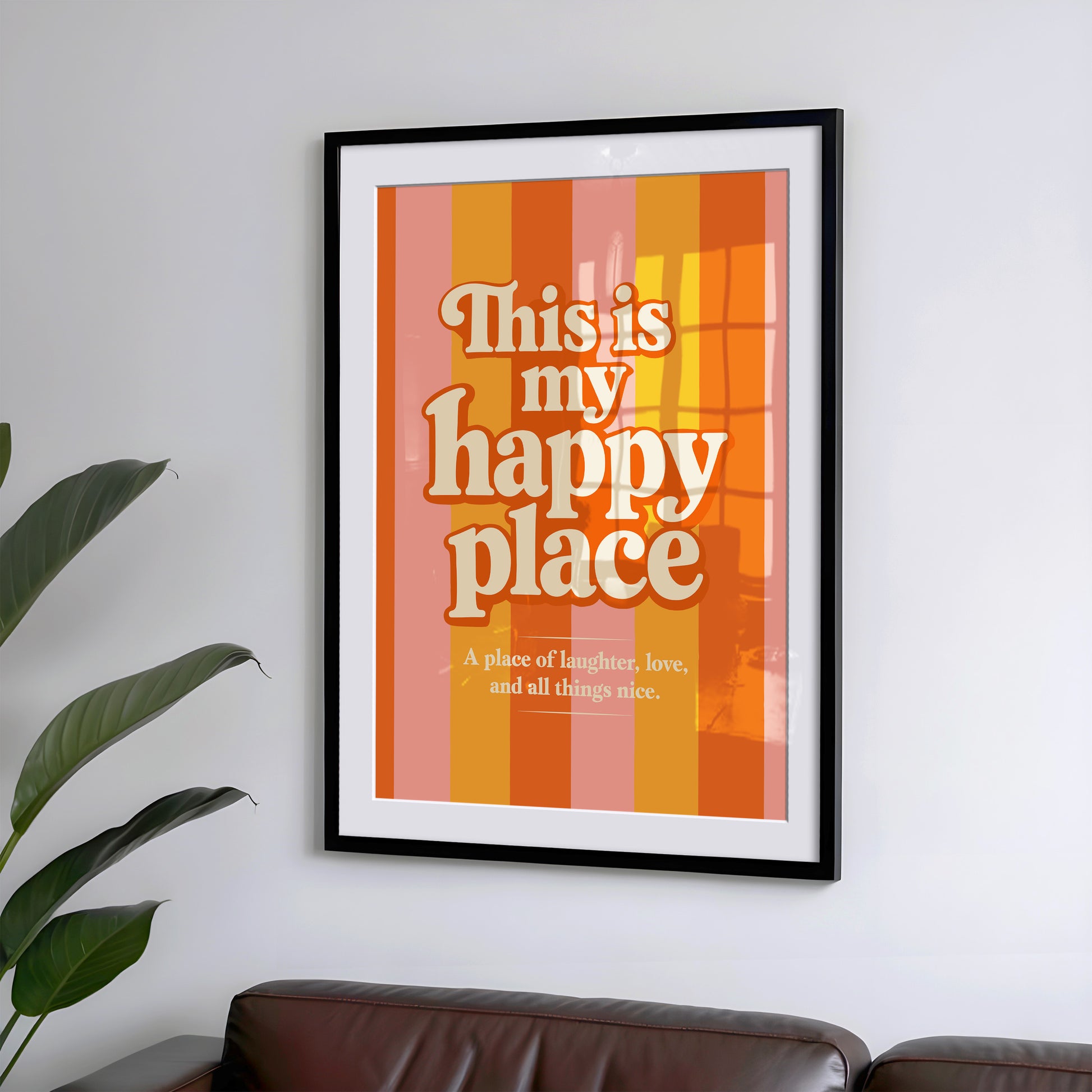 This is my happy place Poster Retro Druck