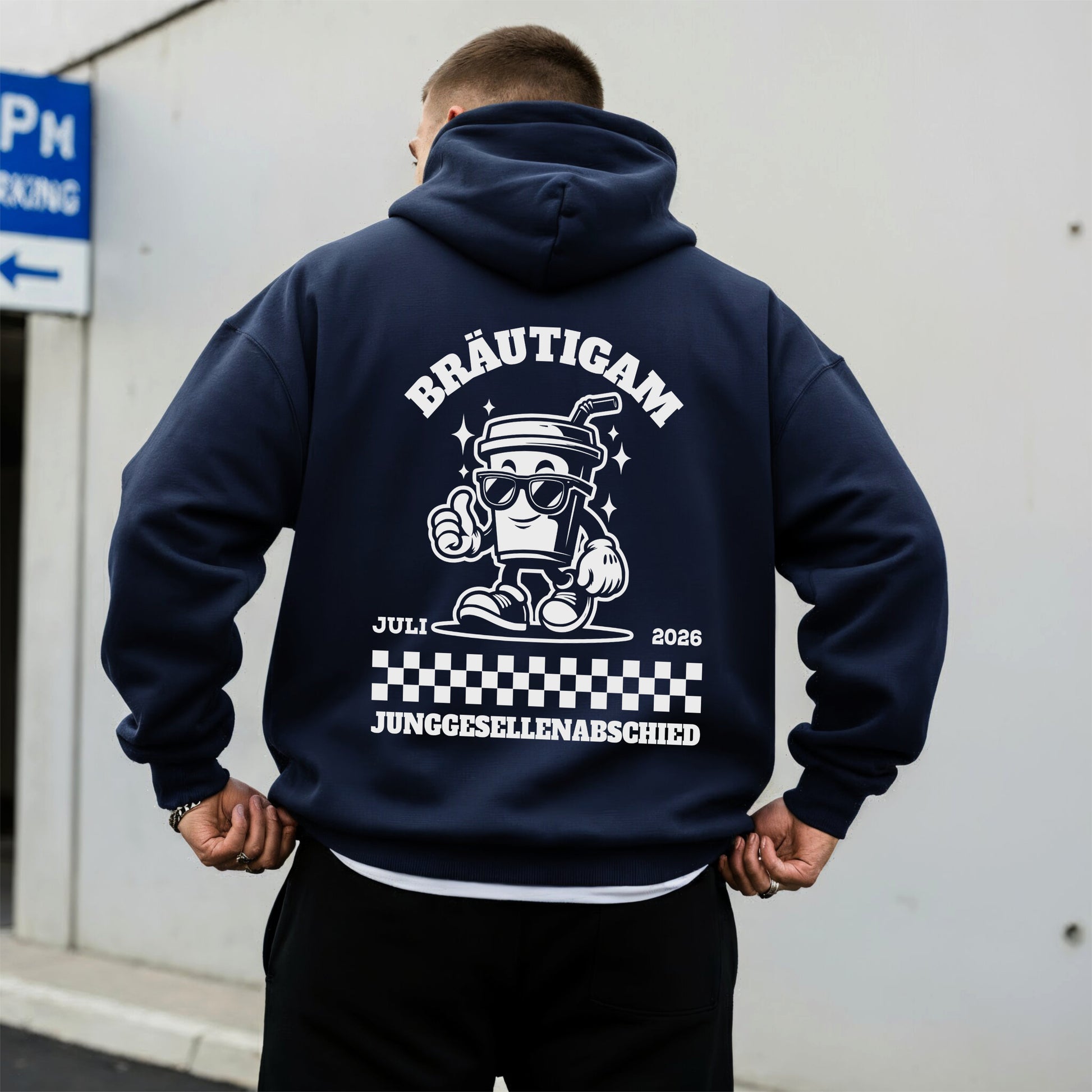 Bräutigam und Seine Jungs JGA Shirt Männer - Sweatshirts & Hoodies Personalisiert für Junggesellenabschied