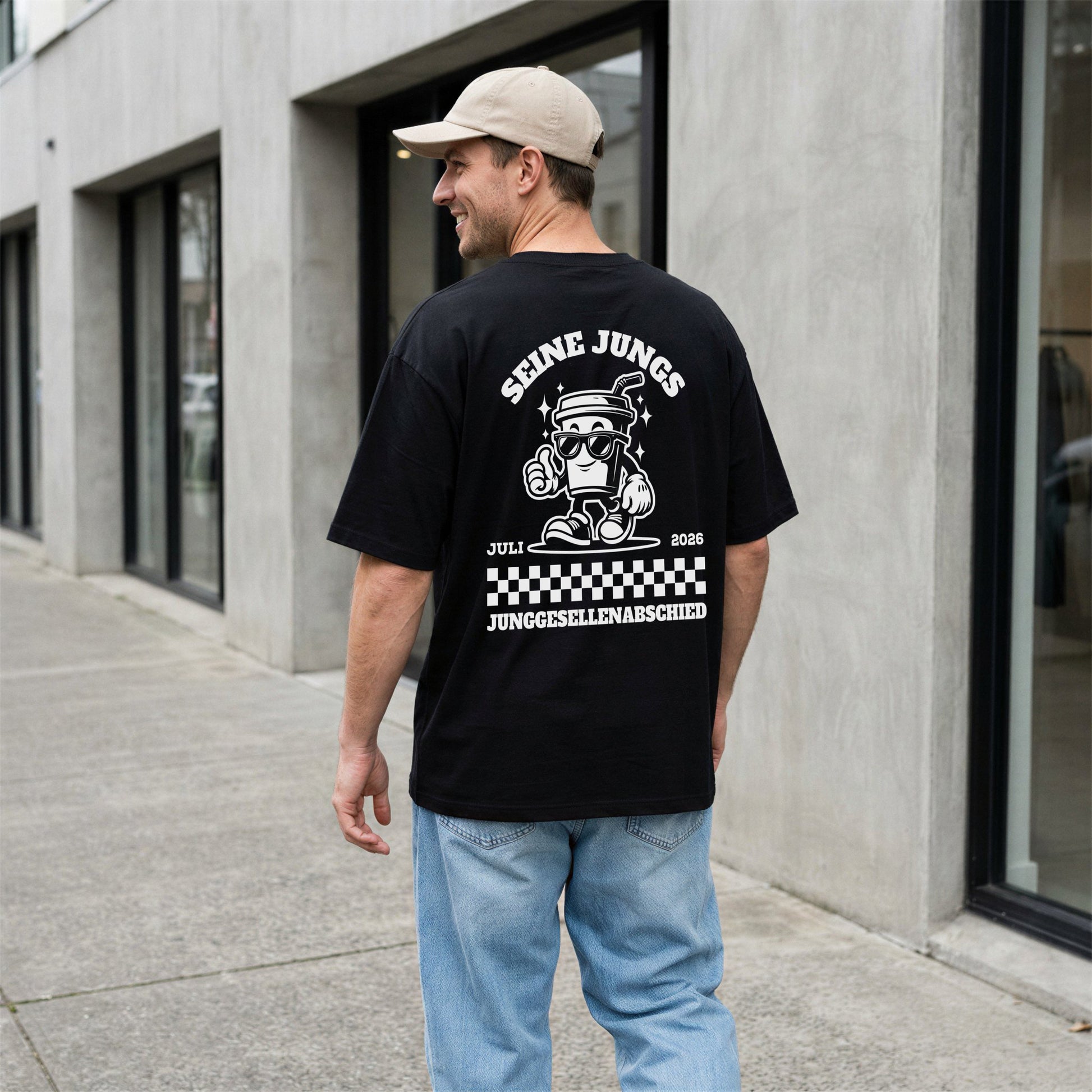 Bräutigam und Seine Jungs JGA Shirt Männer - Sweatshirts & Hoodies Personalisiert für Junggesellenabschied