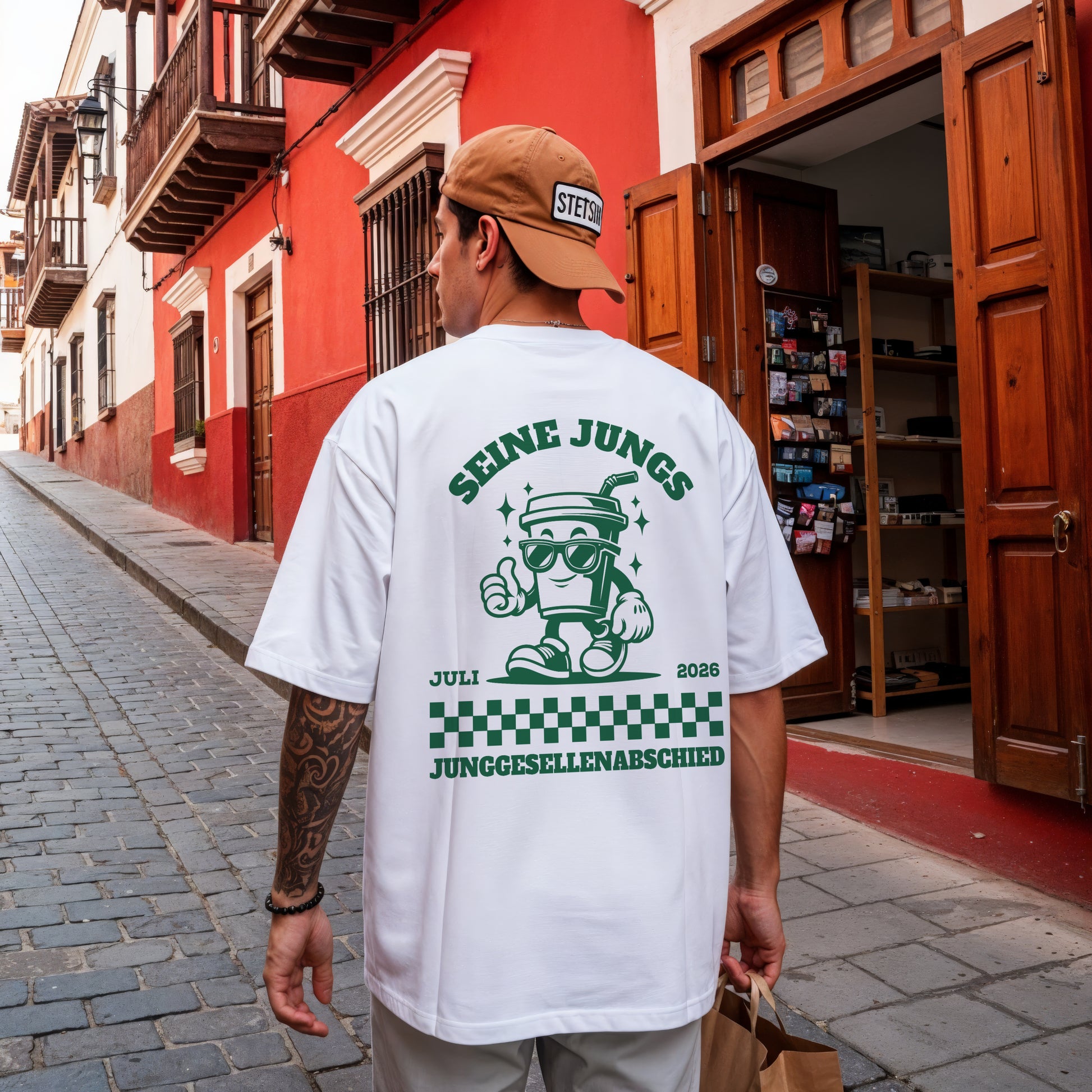 Bräutigam und Seine Jungs JGA Shirt Männer - Sweatshirts & Hoodies Personalisiert für Junggesellenabschied