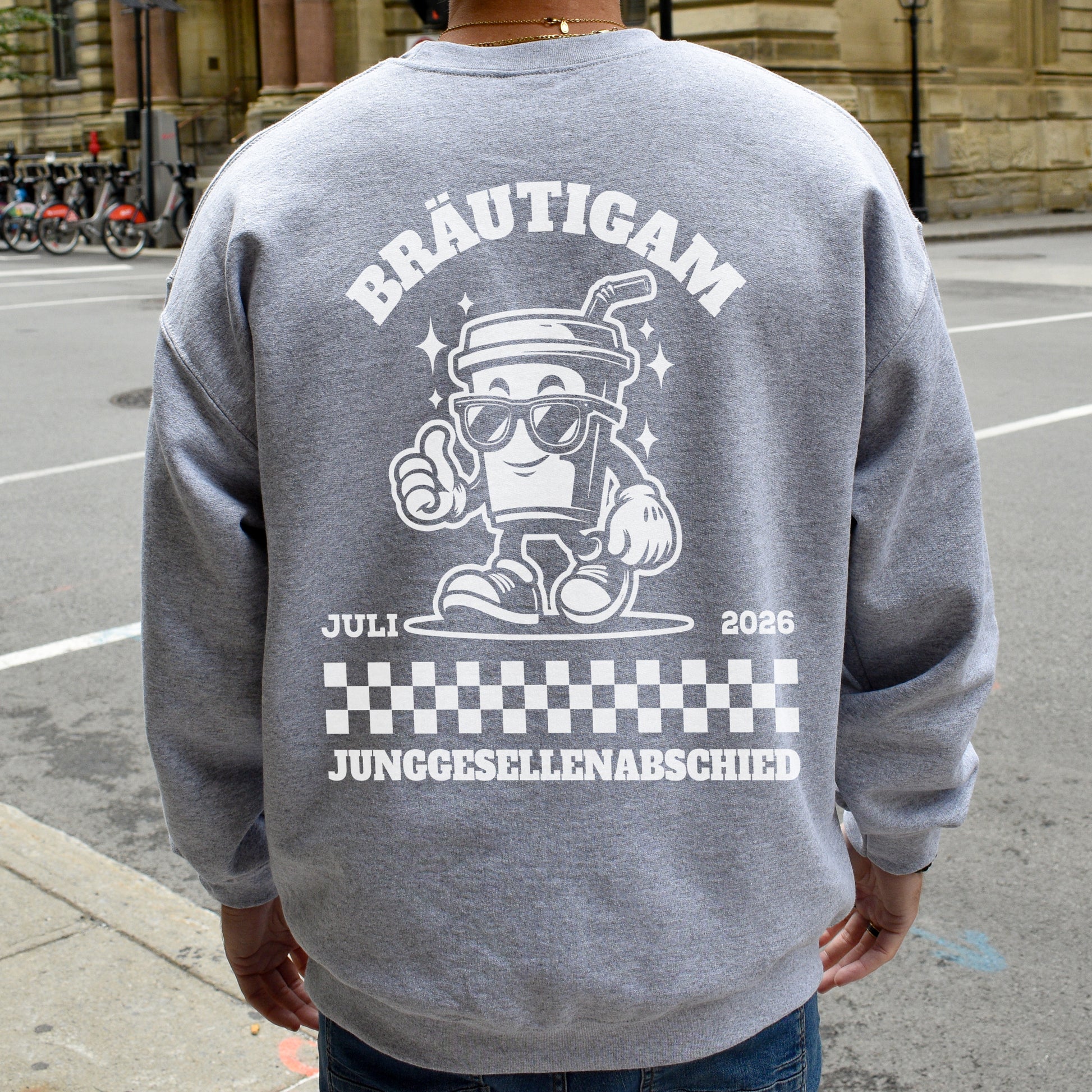 Bräutigam und Seine Jungs JGA Shirt Männer - Sweatshirts & Hoodies Personalisiert für Junggesellenabschied