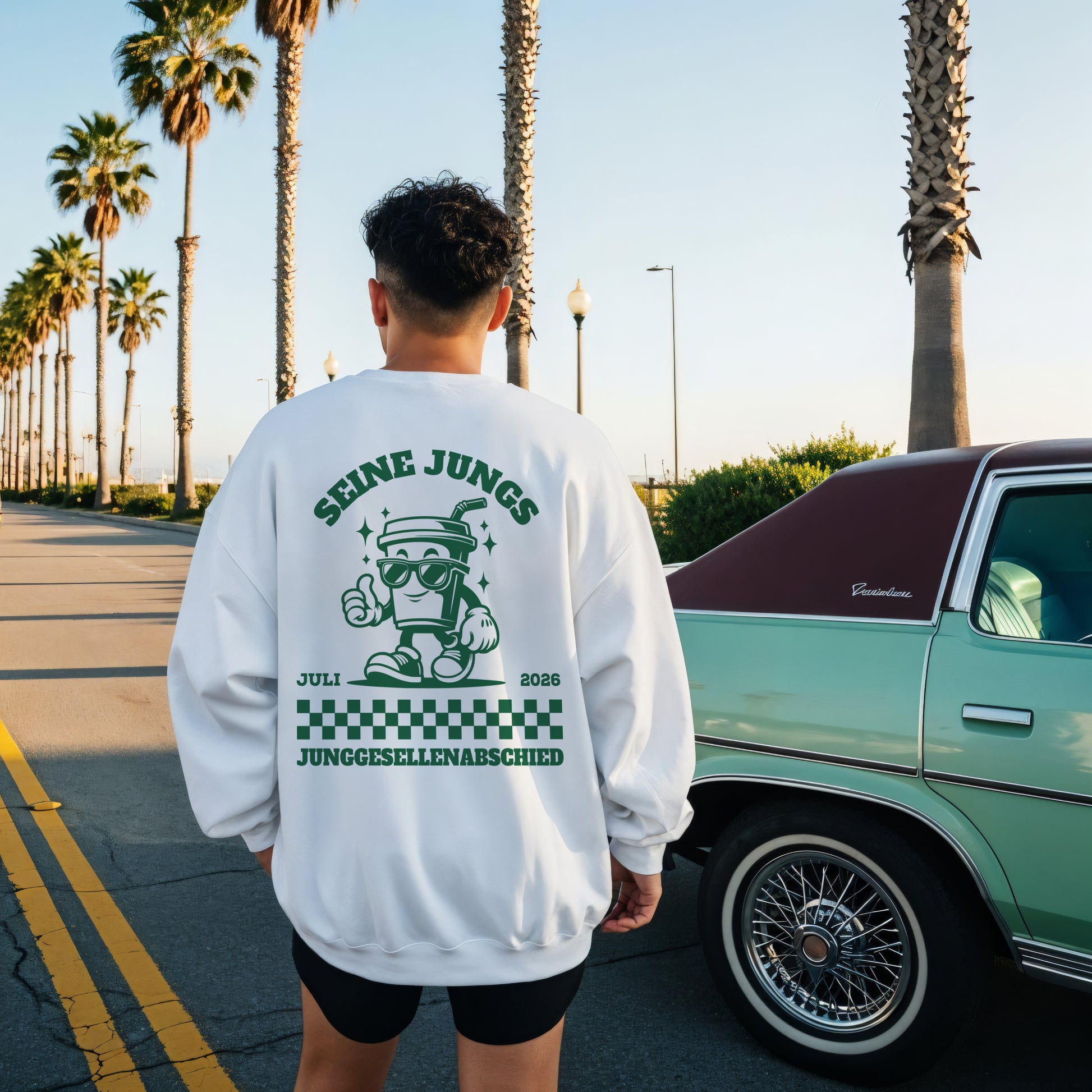 Bräutigam und Seine Jungs JGA Shirt Männer - Sweatshirts & Hoodies Personalisiert für Junggesellenabschied