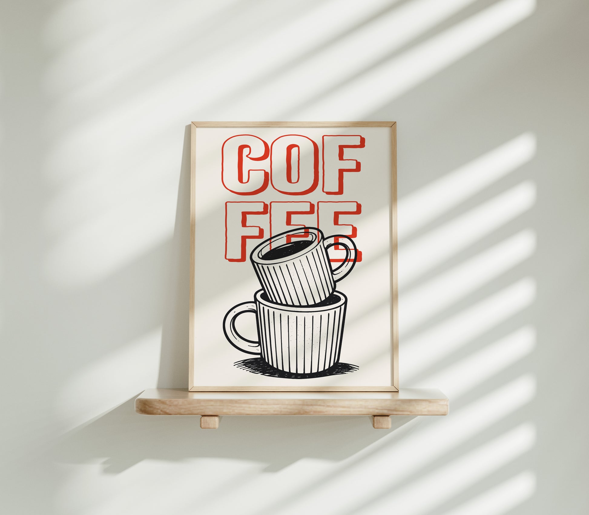 Coffee Print - Kaffee Poster & Küchen Deko für Kaffeeecke