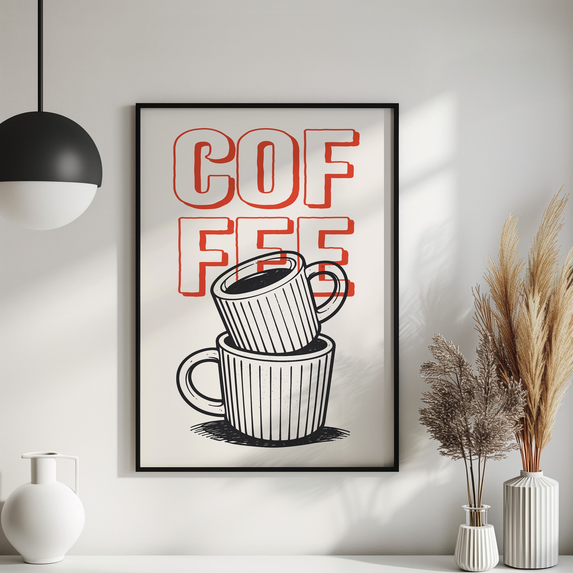 Coffee Print - Kaffee Poster & Küchen Deko für Kaffeeecke