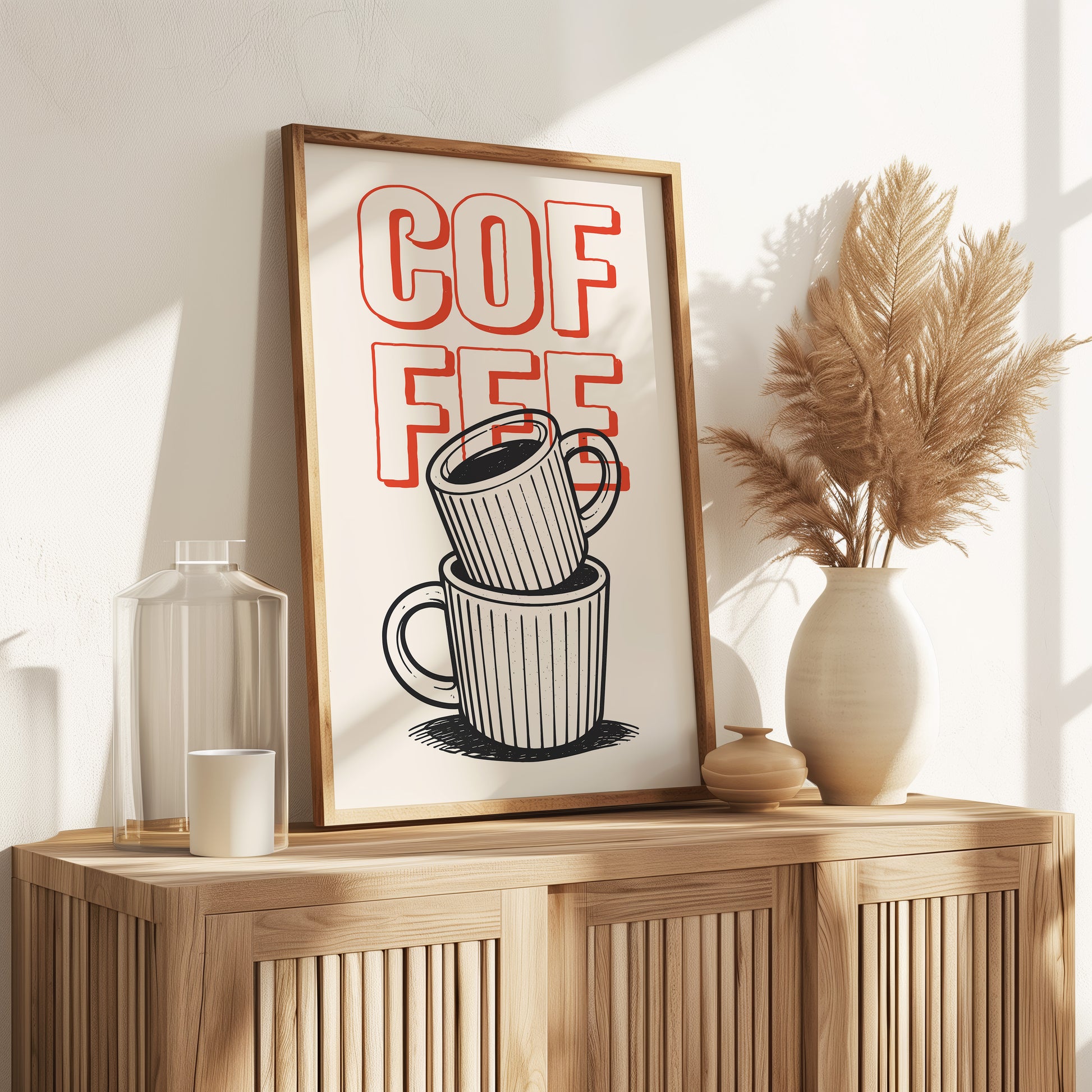 Coffee Print - Kaffee Poster & Küchen Deko für Kaffeeecke