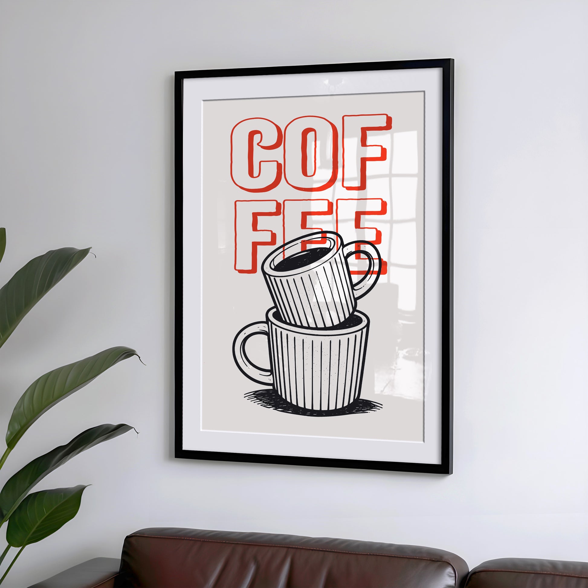 Coffee Print - Kaffee Poster & Küchen Deko für Kaffeeecke
