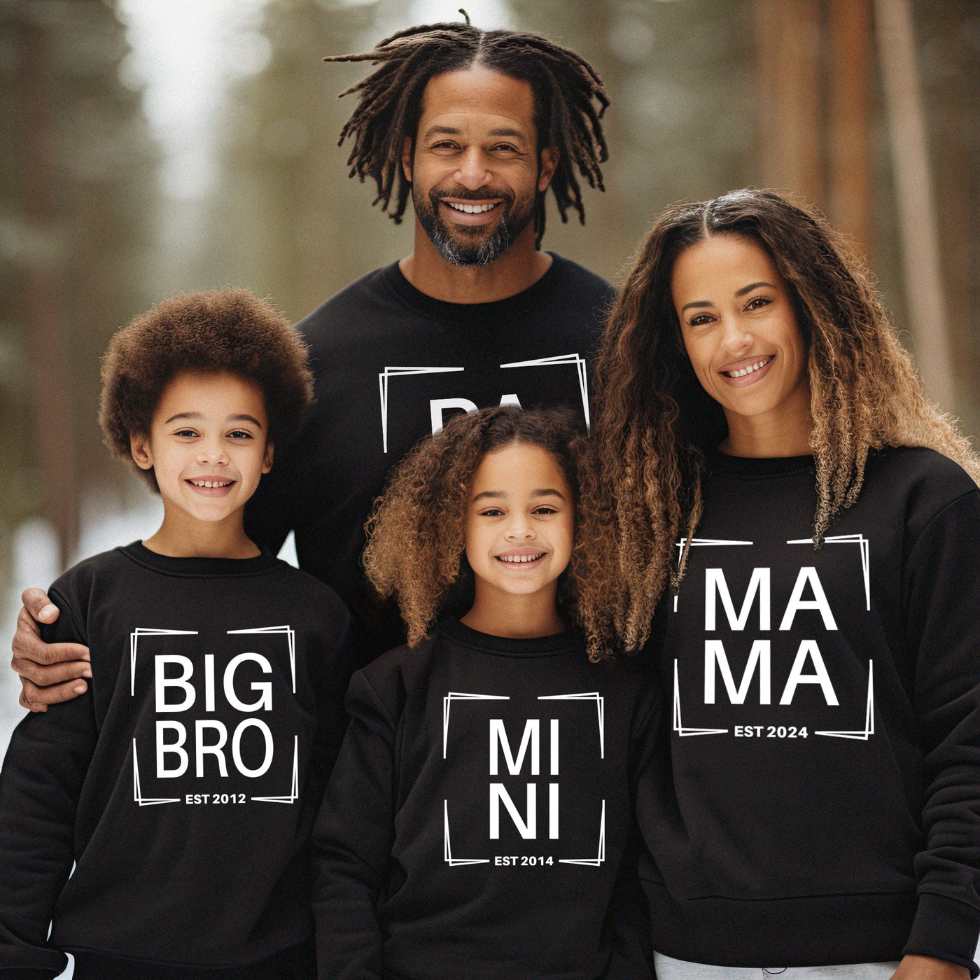 Mama Papa Mini Familienoutfit Geschenk Familie Mama Pullover Papa Vater Sohn Partnerlook Mama Tochter Outfit Big Bro Lil Sis Sweater Partner