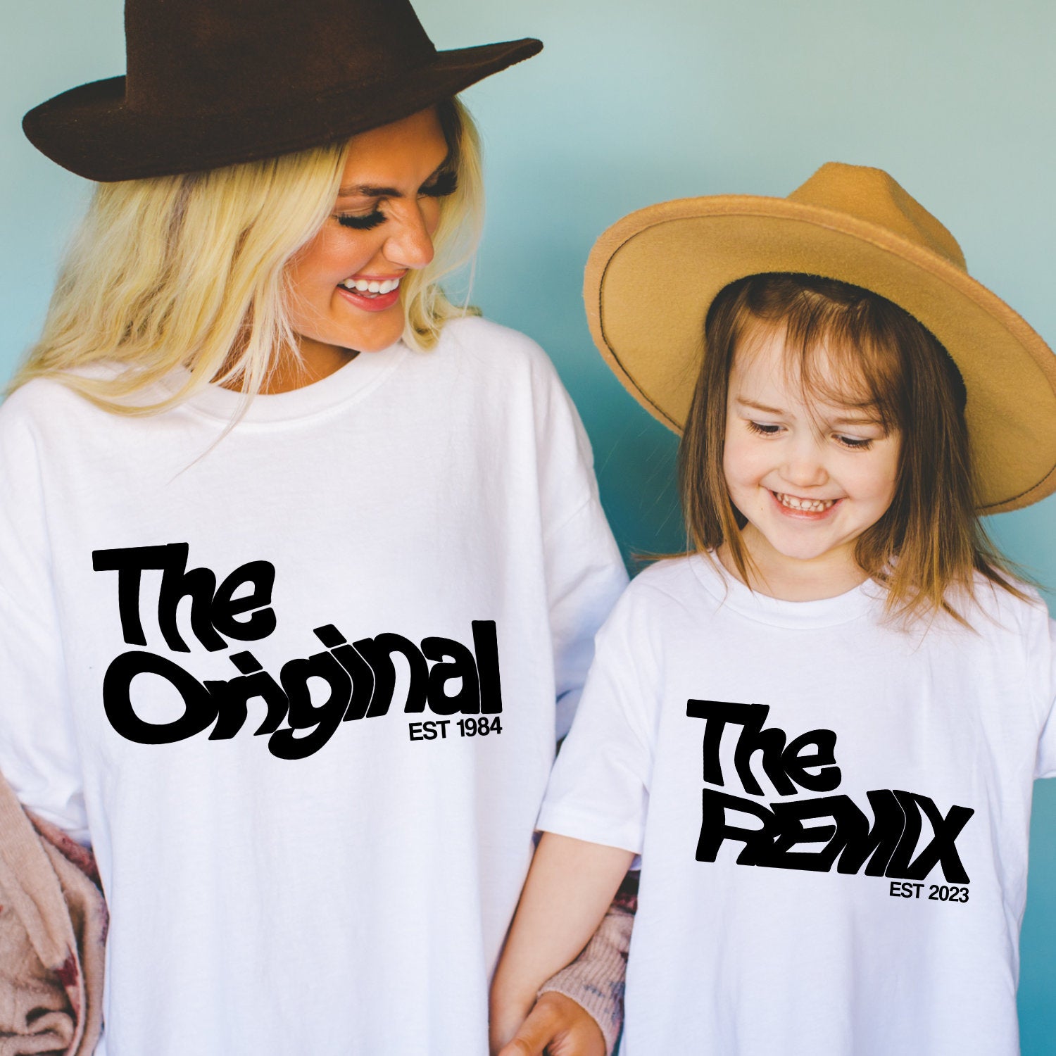 The Original The Remix Shirts Warped Vater Sohn Partnerlook Mama Tochter Outfit Set Babybody bedruckt personalisiert Geschenk Vatertag