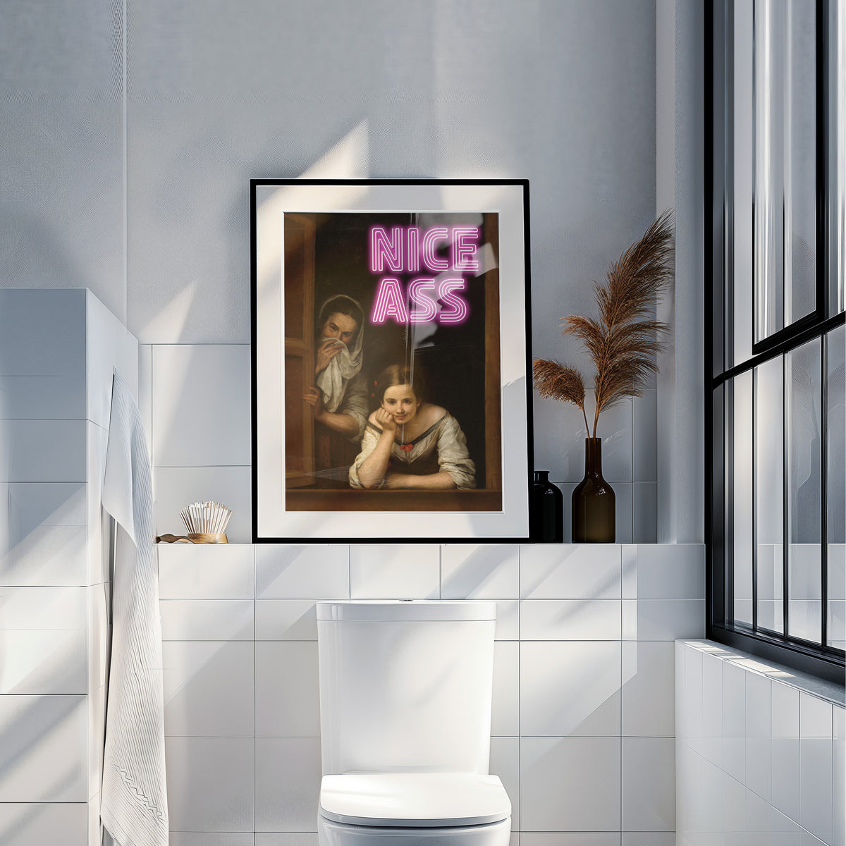 Badezimmer Bilder Lustig Nice Ass Poster Schlafzimmer Bild Gäste WC – Million Threads