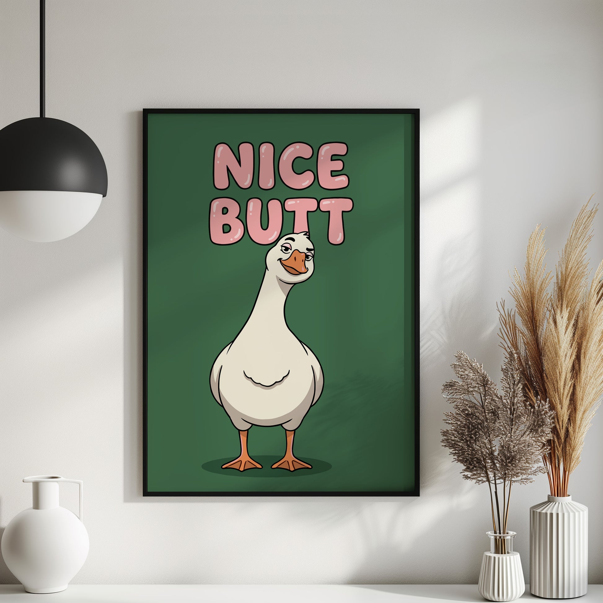 Gans Nice Butt Poster Badezimmer Deko Gäste WC