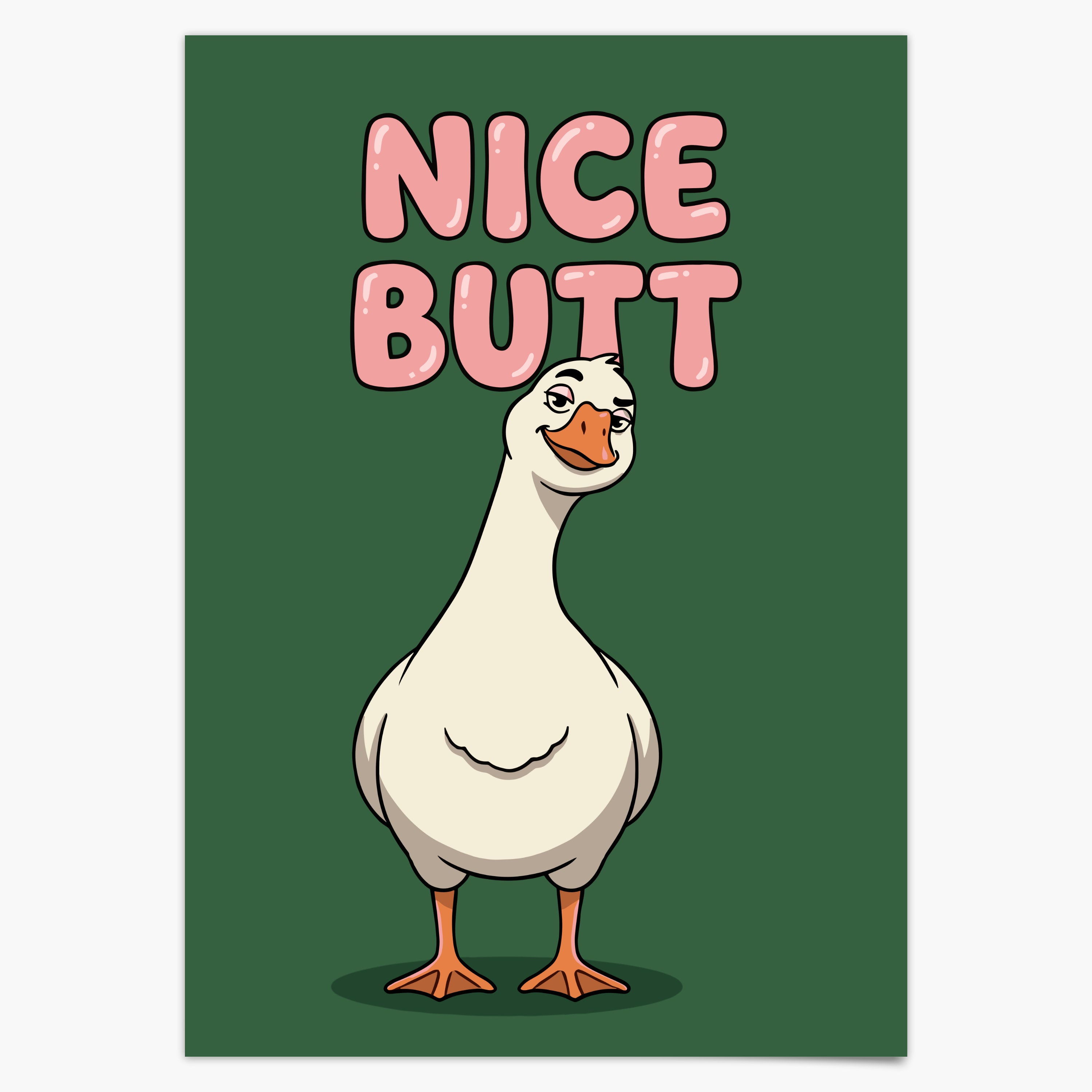 Gans Nice Butt Poster Badezimmer Deko Gäste WC