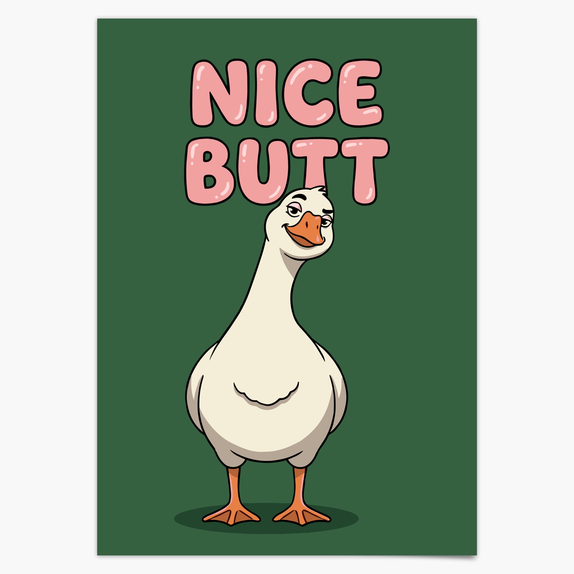 Gans Nice Butt Poster Badezimmer Deko Gäste WC