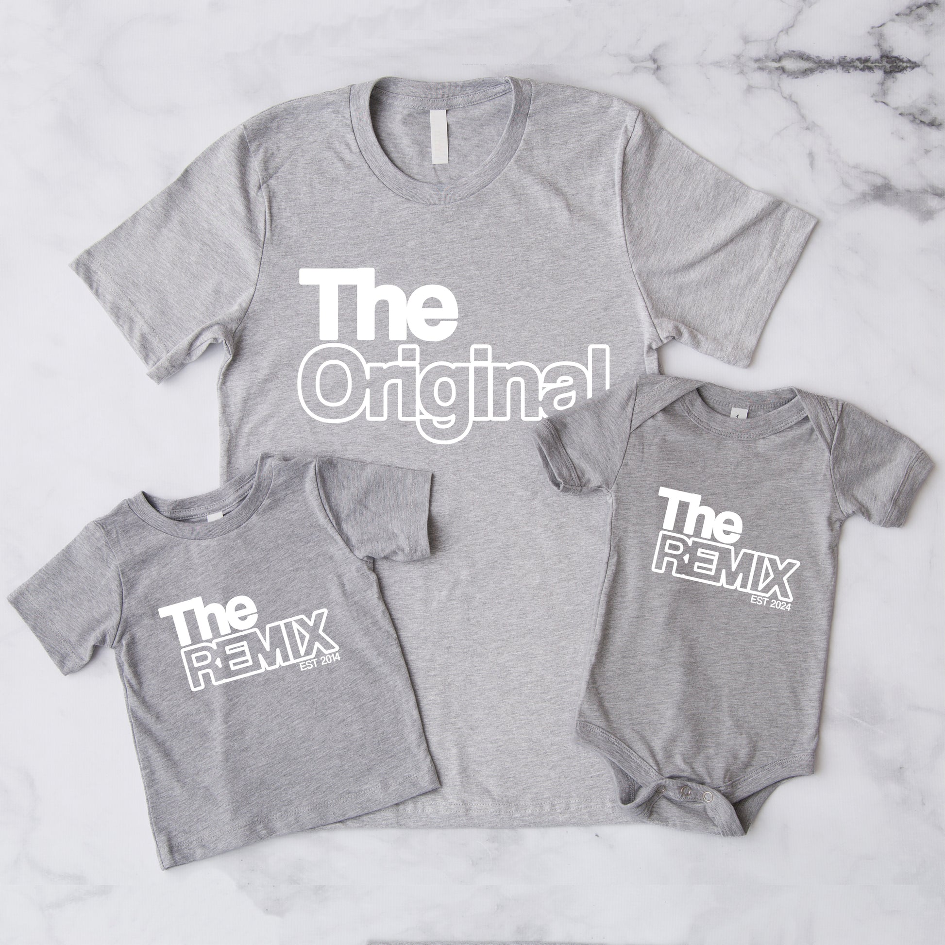Original Remix Shirts Vater Sohn Partnerlook Mama Tochter Outfit Babybody bedruckt Vater Sohn Geschenk Vatertag Schwangerschaft Ankündigung
