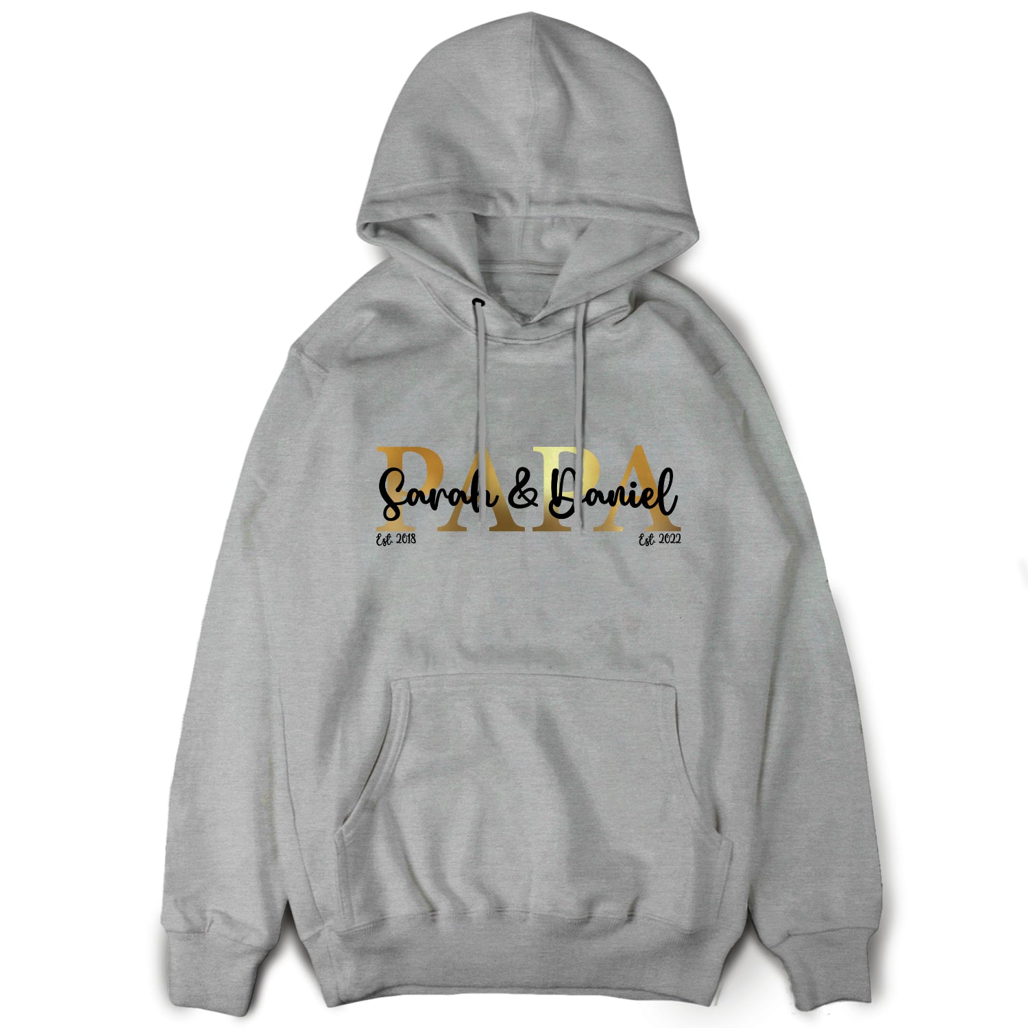 Papa Hoodie personalisiert Geschenk Vatertag Pullover für Papa Vatertagsgeschenk Wunschtext Familie Kindernamen Est Datum