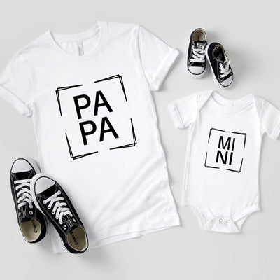 Familienoutfit Mama Papa Mini Shirts Familien T-Shirts Modern Baby Geschenk Big Bro Bodysuit bedruckt Lil Sis Big Sis Kinder Shirts Unisex