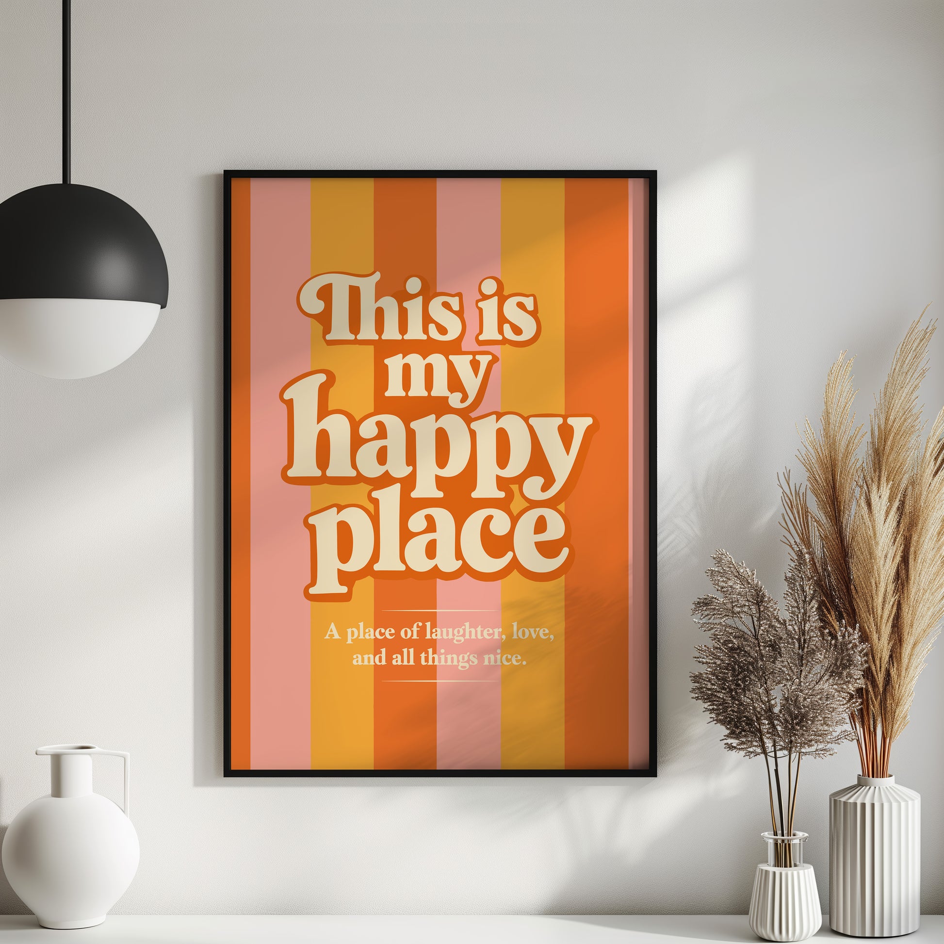This is my happy place Poster Retro Druck